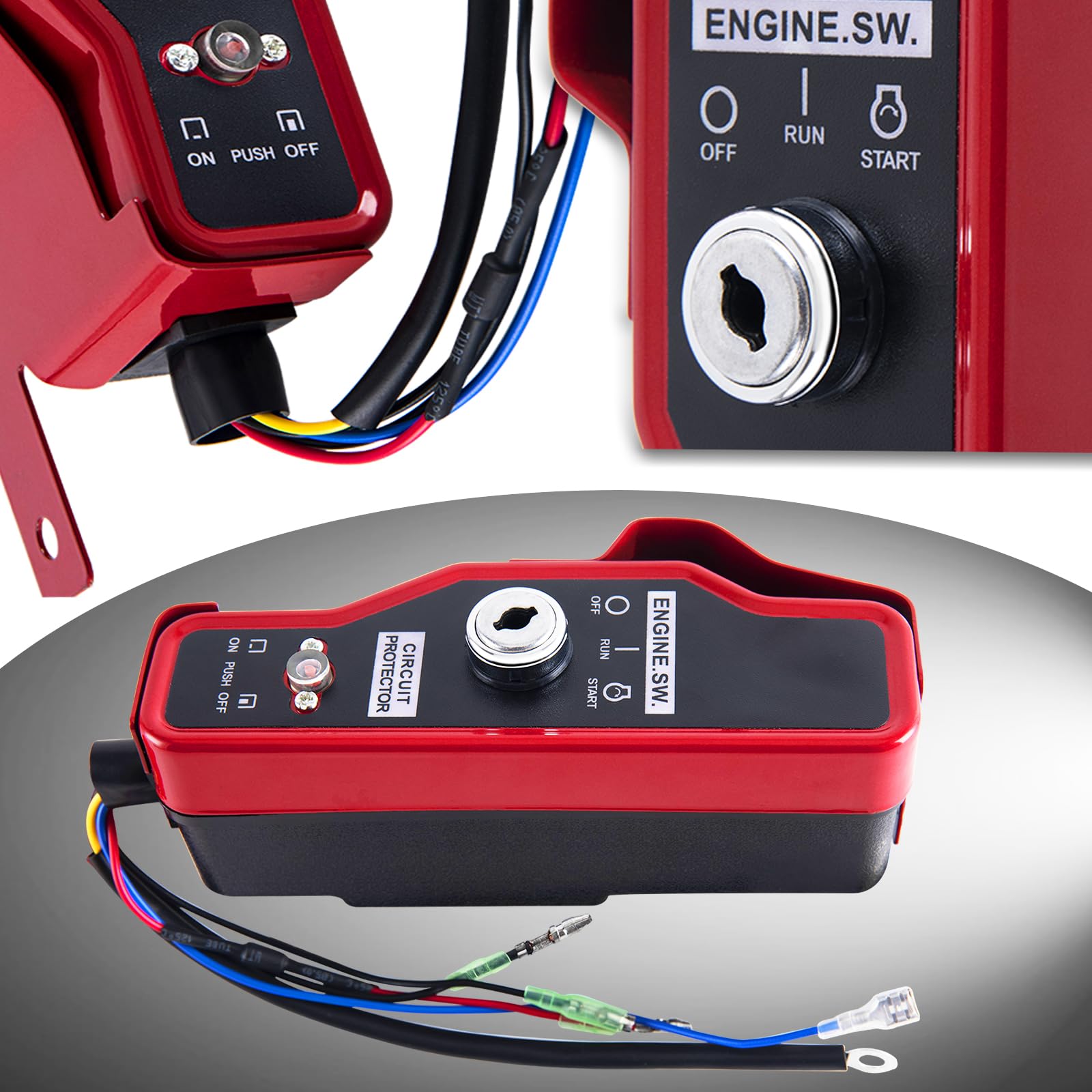 Fanzko Gx390 Ignition Key Switch Box W/Keys Engine Stop On Switch For Honda Gx340 Gx390 11Hp 13Hp Gas Engine