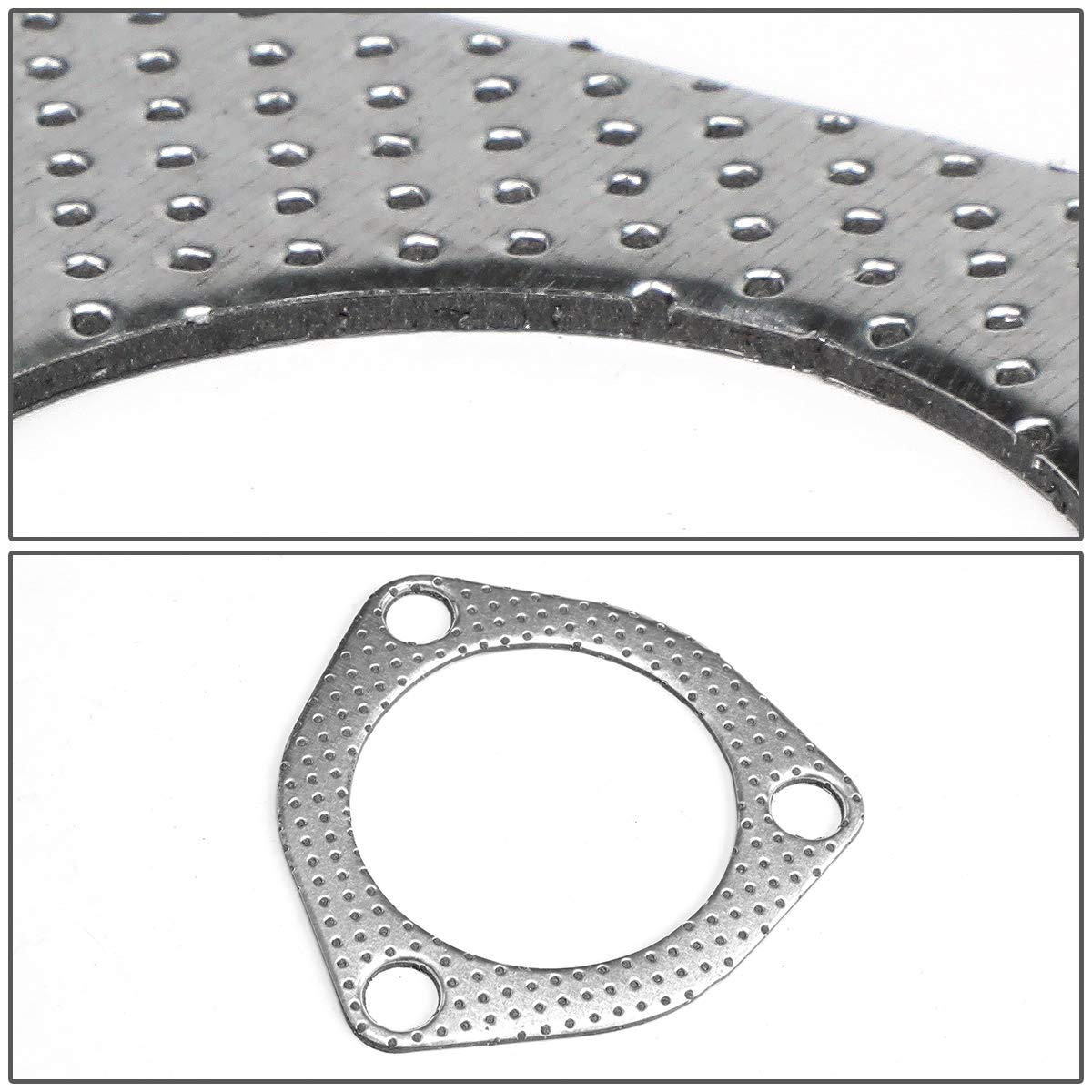 Aluminum Exhaust Manifold Header Gasket Set Compatible With Chevy Sbc Small Block V8 Engine 283 305 327 350 400