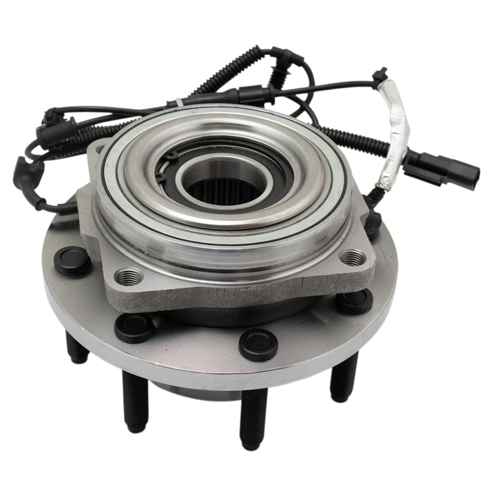 Trq Front Rear Wheel Bearing & Hub Assembly 4Wd With Abs Sensor Compatible With 2017-2022 Ford F-250 Super Duty F-350 Super Duty