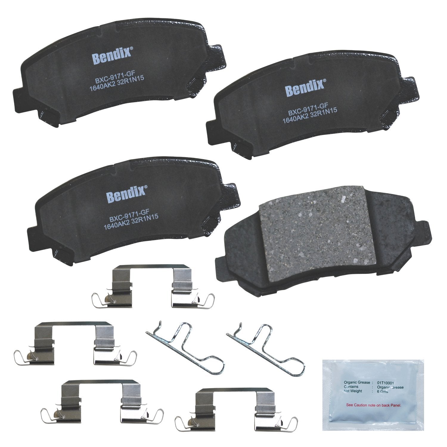 Bendix Priority1 Cfc1640Ak2 Ceramic Front Brake Pads For Chrysler 200 2017-2015, Jeep Cherokee 2019