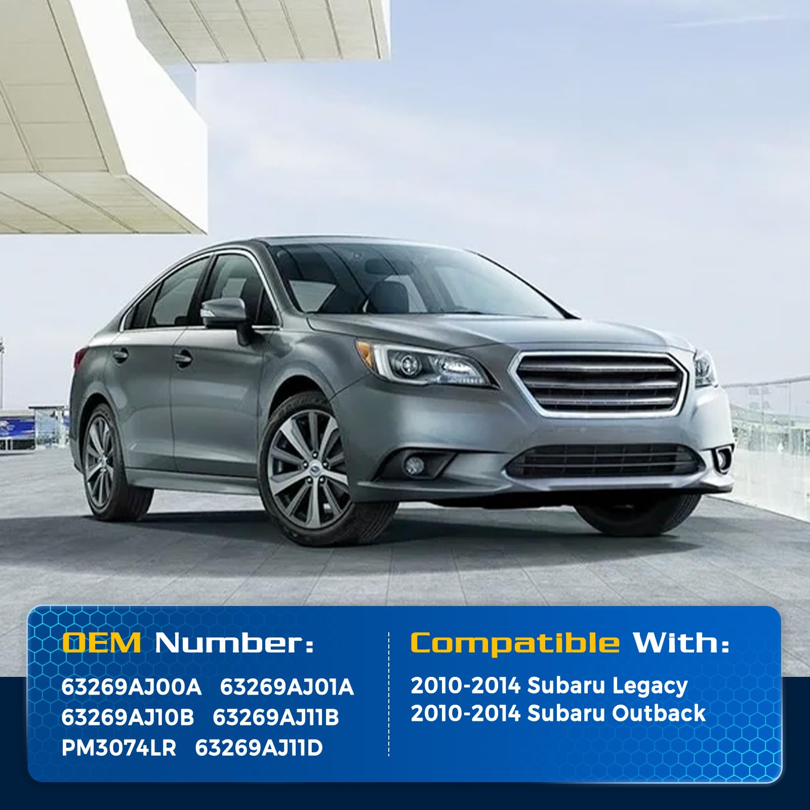 Arana Rear Trunk Hatch Struts For 2010-2014 Subaru Legacy & Outback 2.5I/3.6R/Base/Limited Wagon, Pm3074Lr Hatchback Lift Suppor