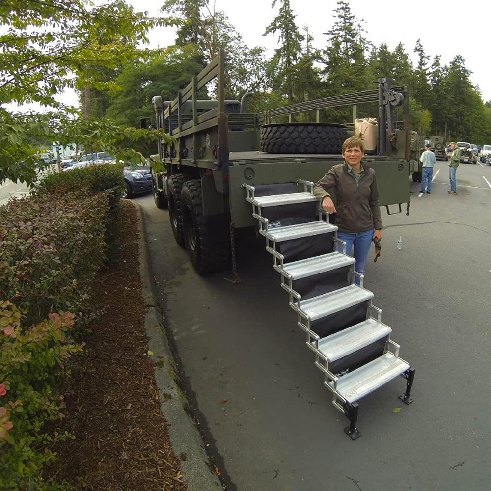 Torklift Glow Step A7504 - 4-Step Aluminum Ladder for RVs and Trailers