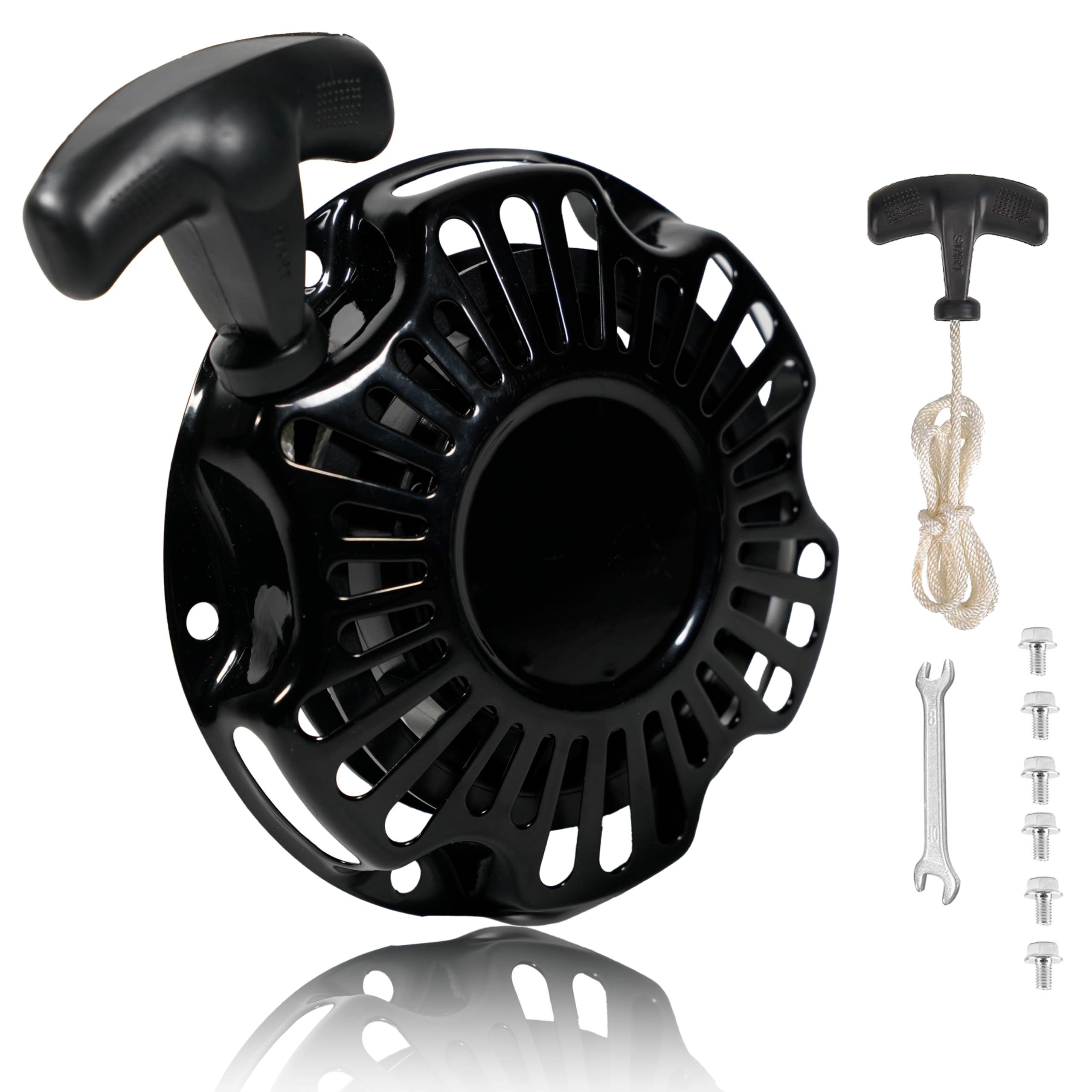 JMCHstore Pull Start Recoil Starter Assembly for Monster Moto 80cc 2.8 hp, Mega Moto 105cc Mini Bike, Coleman RB100 Reaktree RT1