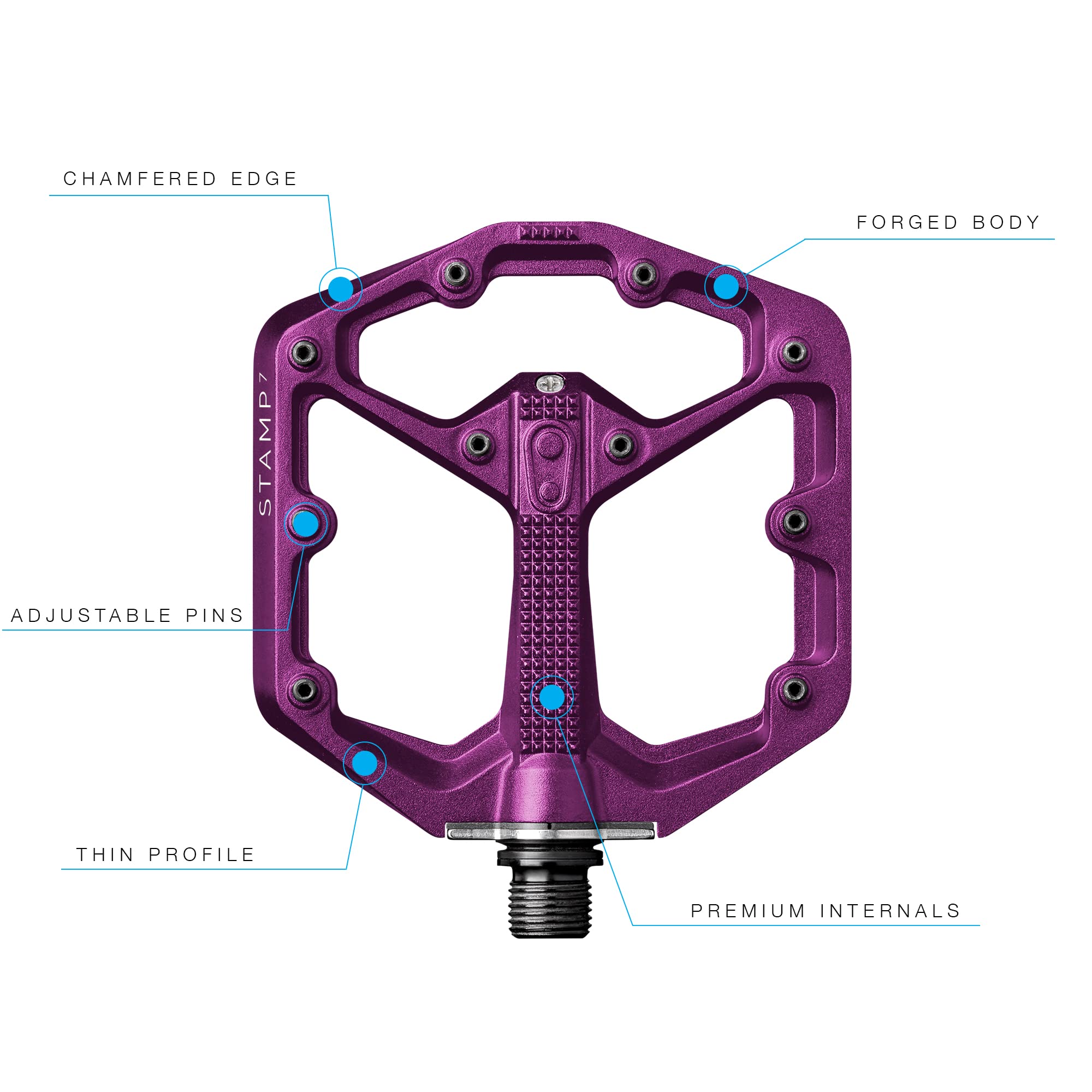 Stamp 7 Small Pedal - Purple