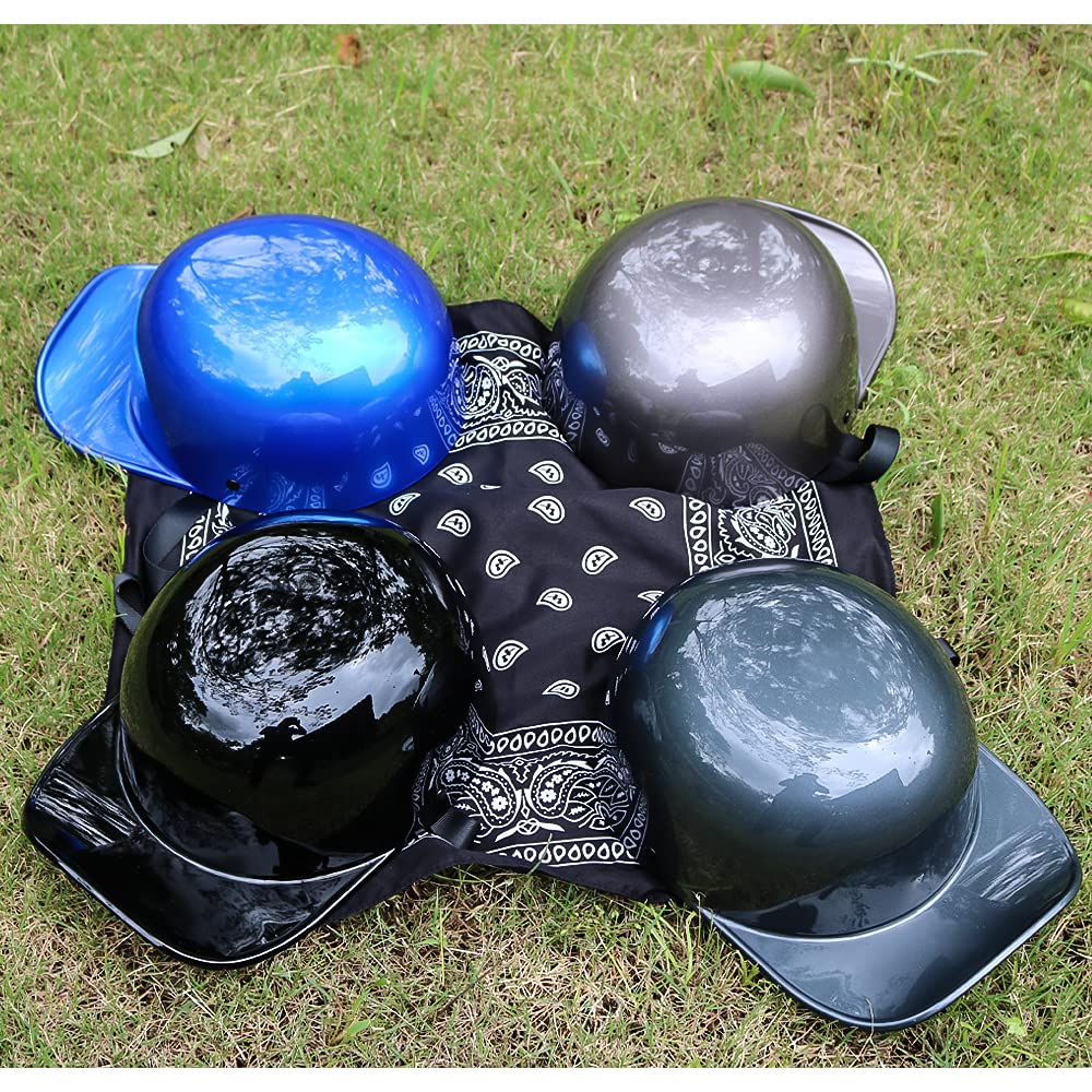 Yesmotor Baseball Style Cap Motorcycle Helmet Unisex-Adult - Dot Approved (Painting,Xxl)