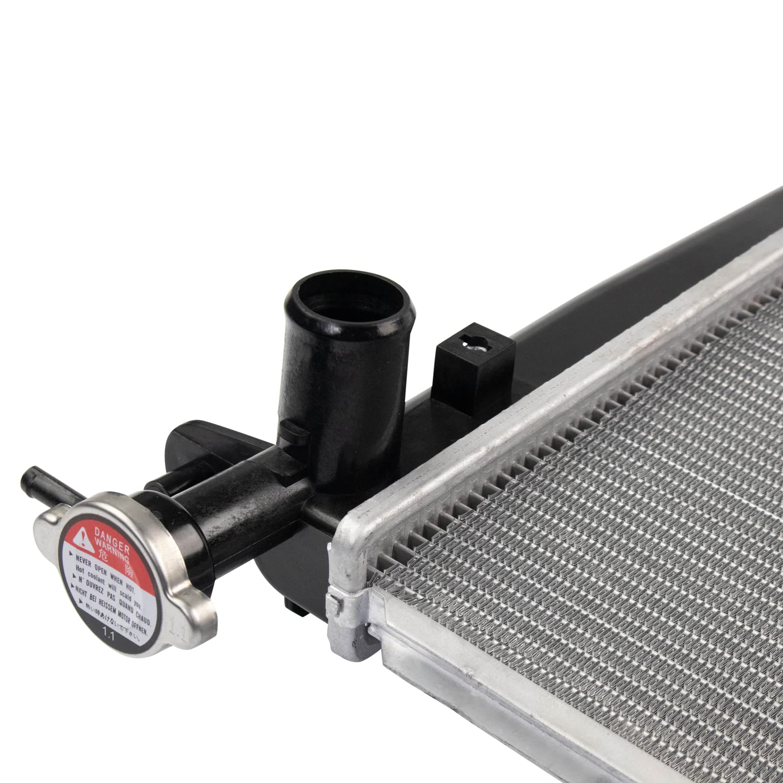 Trq Radiator Assembly Aluminum Core Compatible With 10-18 Hyundai Santa Fe 13-18 Santa Fe Sport 19 Santa Fe Xl 11-15 Kia Sorento