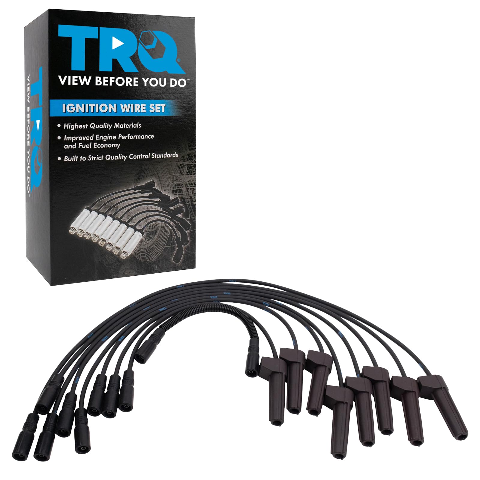 Trq Spark Plug Wire Set Compatible With 1996-2000 Chevrolet 1996-2000 Gmc