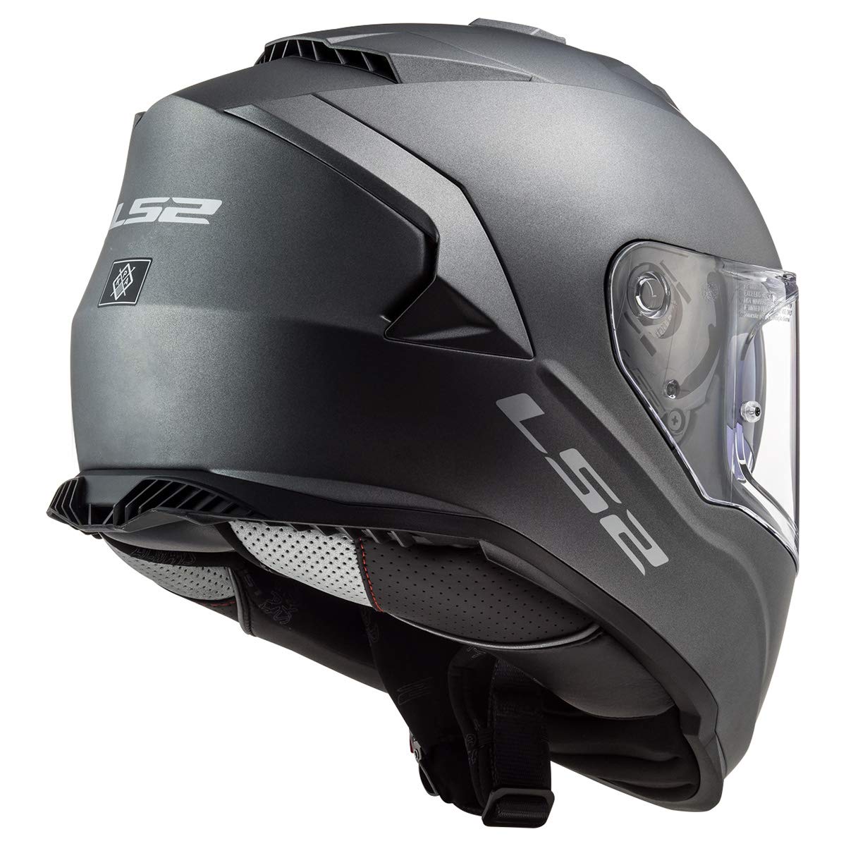 Ls2 Helmets Assault Full Face Motorcycle Helmet W/Sunshield (Matte Titanium - 3X-Large)