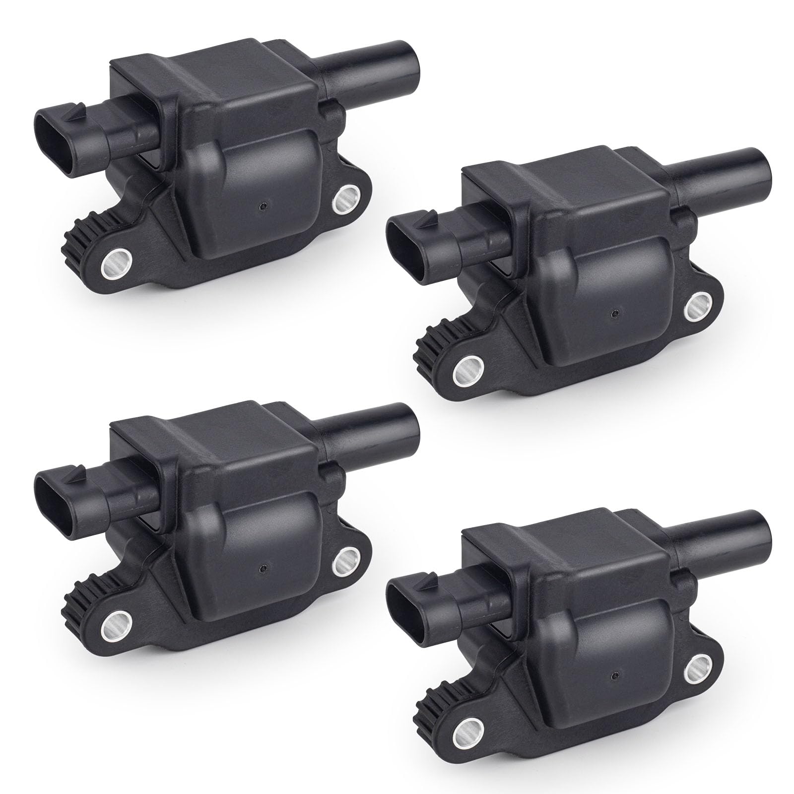 12611424 ENA Set of 4 Square Ignition Coil Pack Compatible with Chevy Silverado 1500 Avalanche Tahoe Suburban GMC Yukon Sierra G