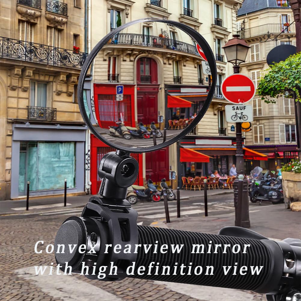 QYMOTO Go Kart Mirrors Side Rear View Mirror for Coleman KT196, Trail Master,Universal fit 1/2''-1.37'' Diameter Handle bar, 2pc