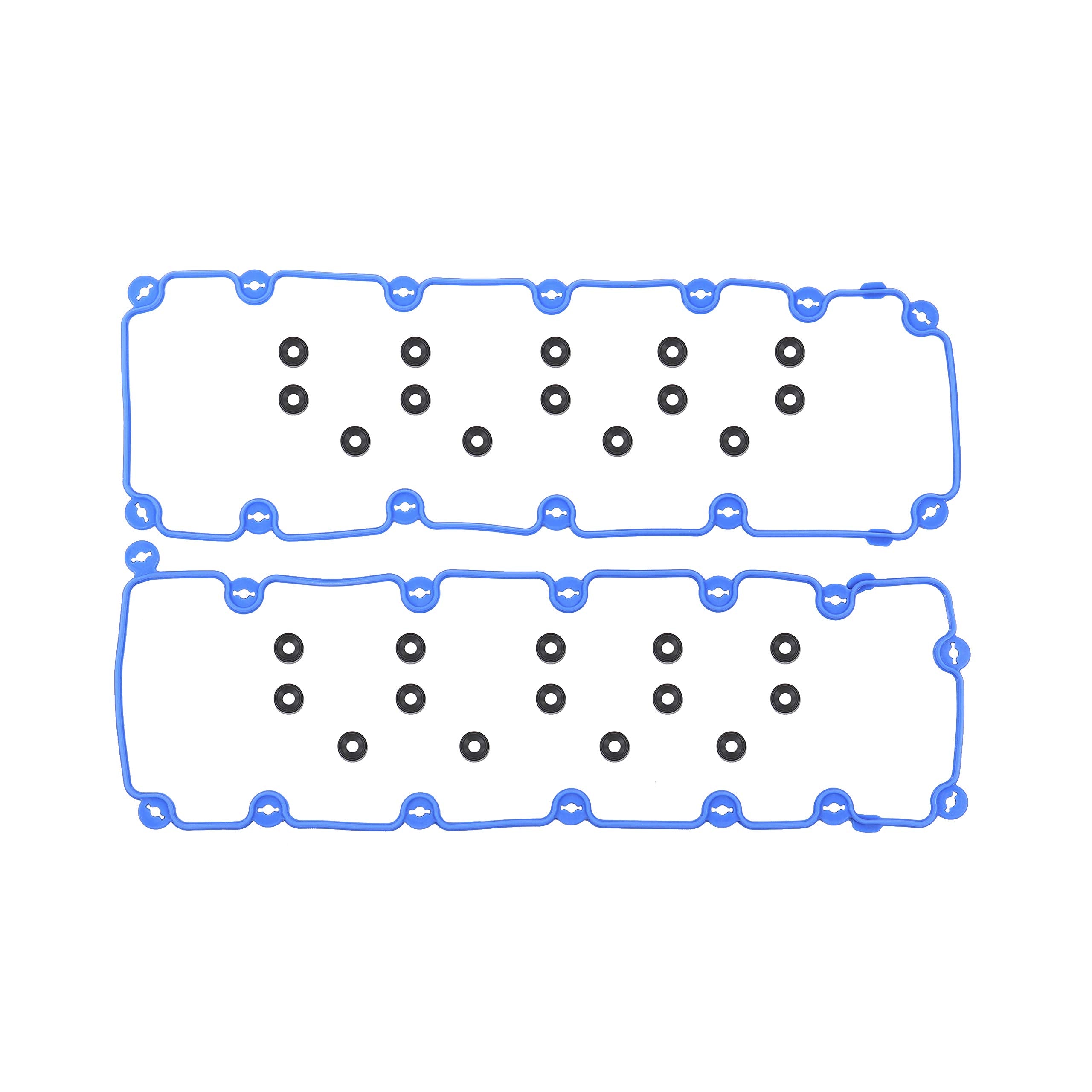 DNJ VC4155G Valve Cover Gasket Set W/Grommets for 1996-2004, Ford, Lincoln, Mercury, Crown Victoria, E-150, E-250, Super Duty, E