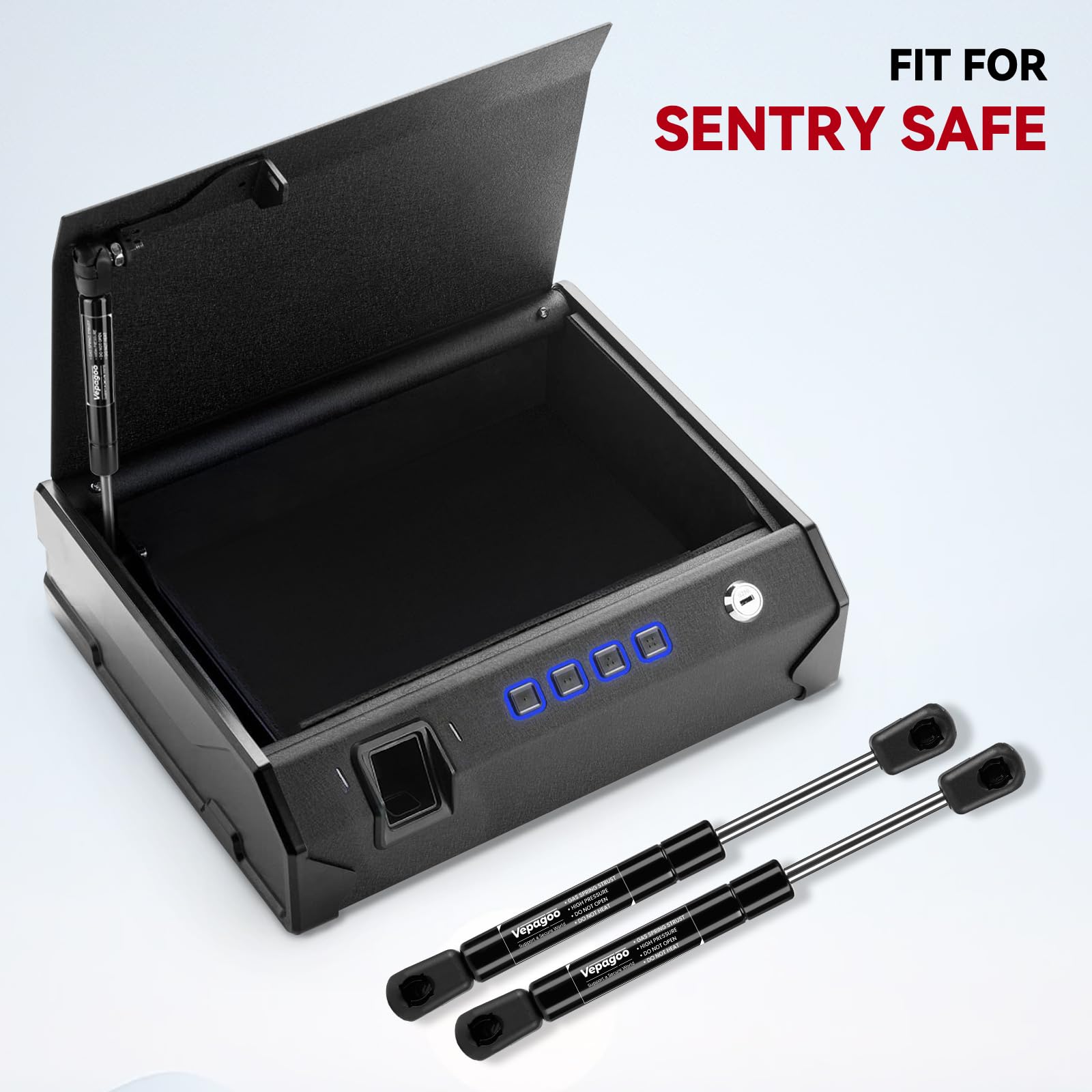 Vepagoo 7.5 Inch Gas Struts 25Lb/111N, Ml1125 Gas Shock Spring Lift Supports For Rv Overhead Cabinet Door Toolbox Lid, Marine Ha