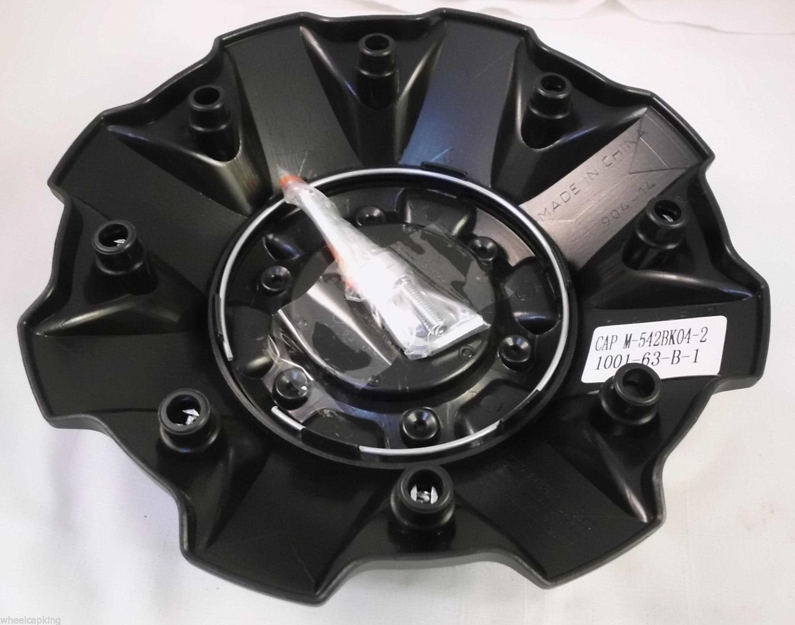 Fuel Wheels Flat Black with Screws Center Cap (Qty 1) # 1001-63B 5-6 Lugger