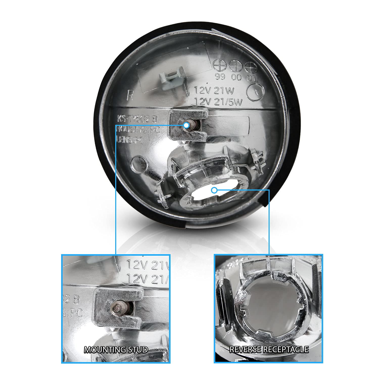 Amerilite Inner Trunk Light Clear For 2001-2005 Lexus Is-300 - Passenger And Driver Side