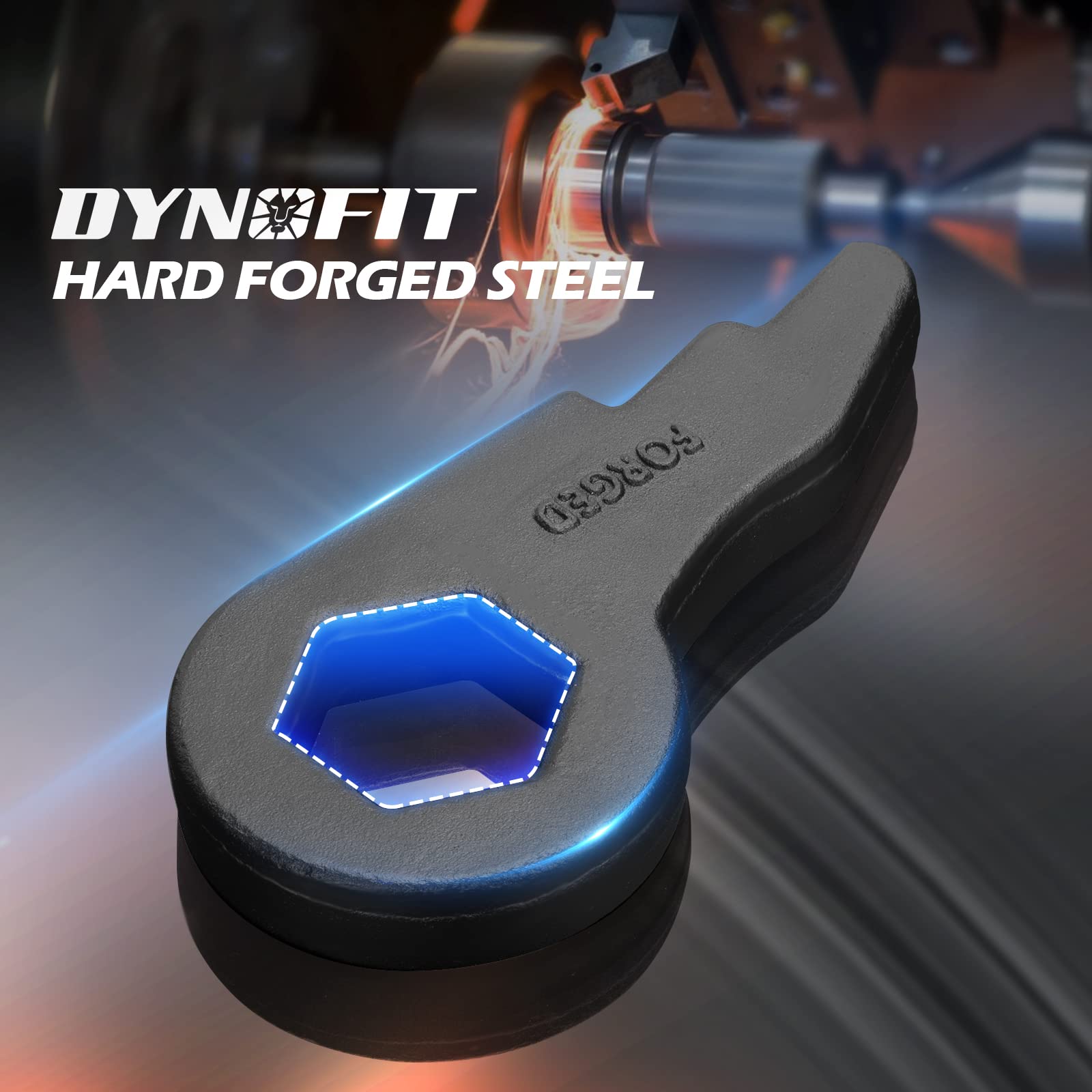 1-3 Inch Leveling Lift Kit, Dynofit Torsion Bars Key With Shock Extender Brackets For 2001-2010 Silverado Gmc Sierra 1500Hd 2500