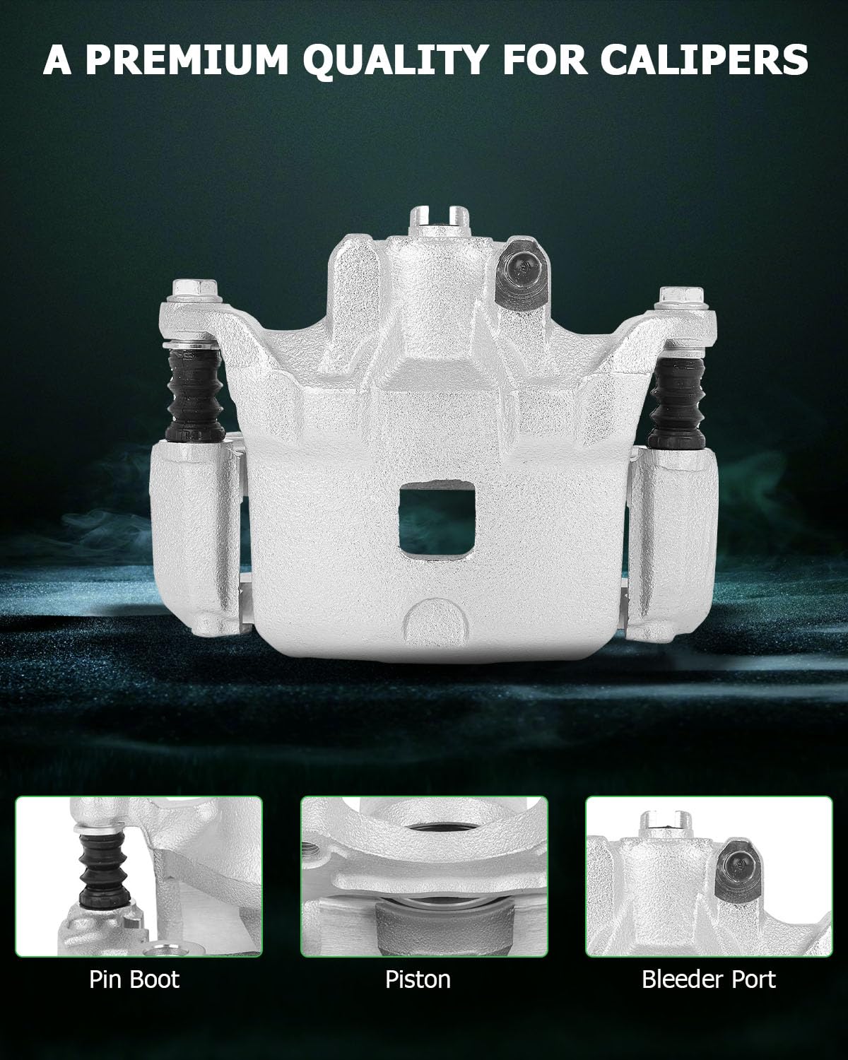 Scitoo Front Brake Caliper With Bracket 19B2690, 19B2691 Compatible For Infiniti I35 2002-2004, For Nissan Altima 2002-2006, For