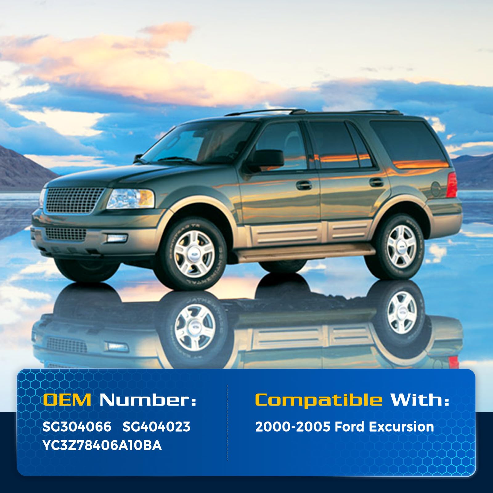 Arana Rear Glass Window Struts For Ford Excursion 2000-2005, Back Window Shocks Rear Hatch Lift Support Fits 2000-2005 Ford Excu