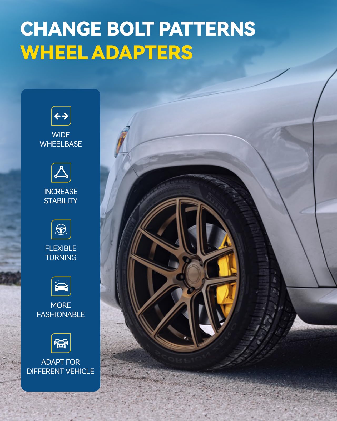 PHILTOP 4x110 to 4x137 Wheel Adapters,1'' Lug Centric Wheel Adapters Change Bolts Pattern fit for for TRX250TM FourTrax Recon, T