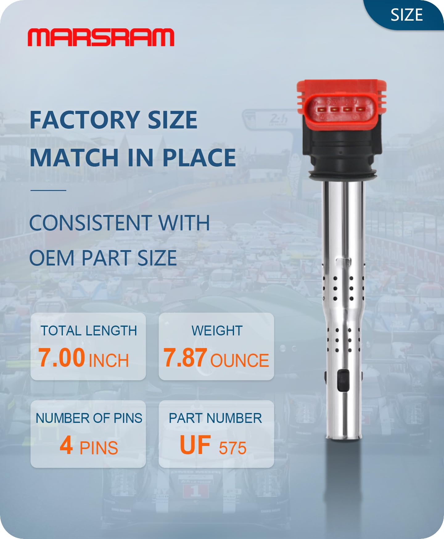 Marsram Ignition Coil Pack Uf575 For 2005-2016 Vw Volkswagen Jetta Beetle Golf Passat Gti Cc 2006-2018 Audi Tt Quattro A3 A4 A5