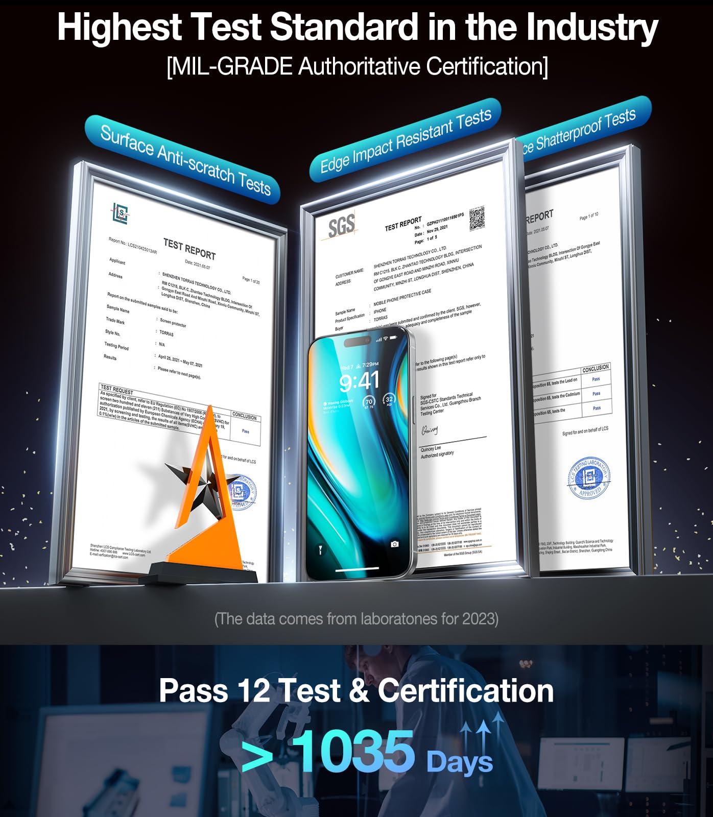 Ultraglass Ultra Top 9H+ Glass For Iphone 15 Pro Max Privacy Screen Protector [Invisible Privacy Armor] Screen Protector 15 Pro