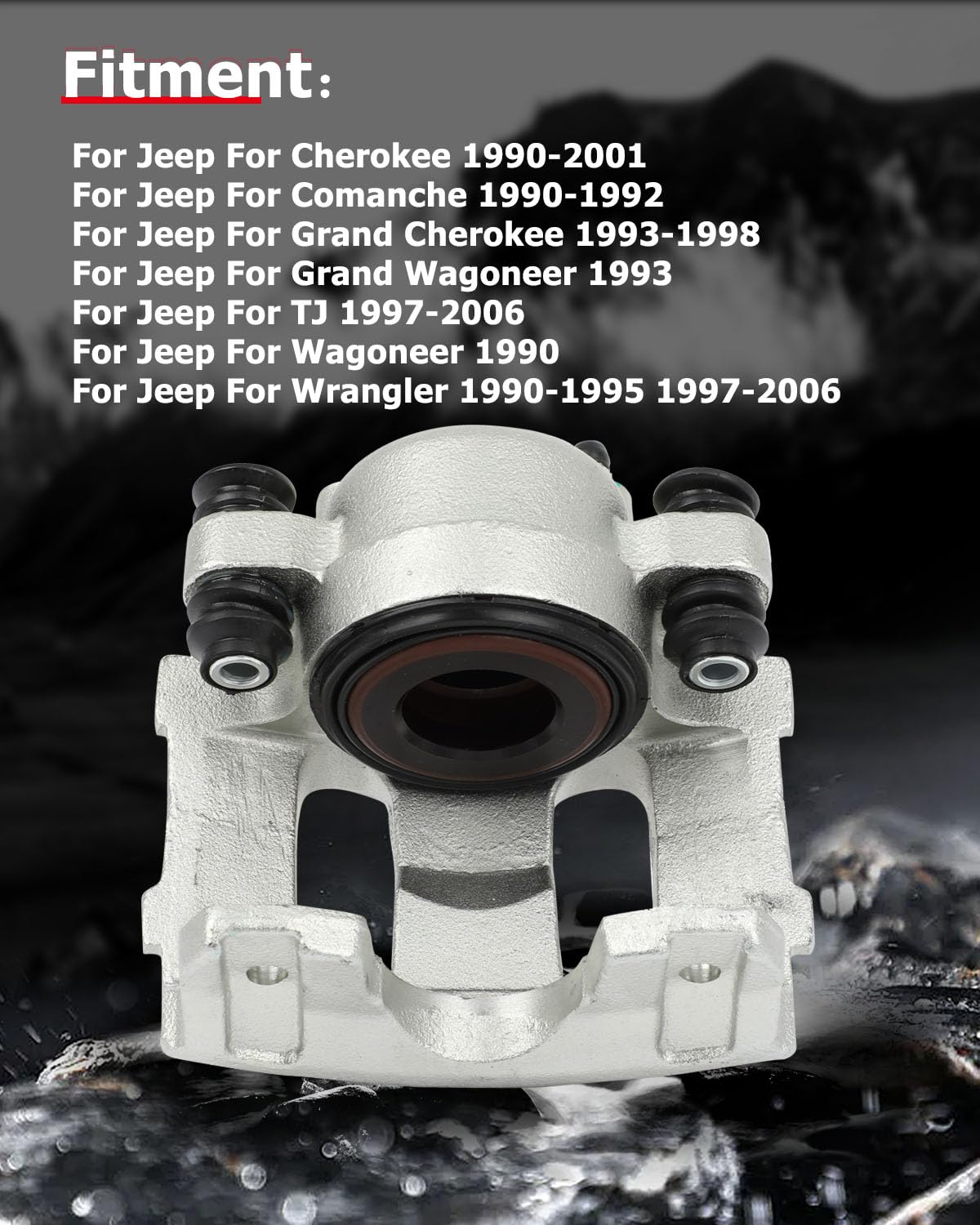 cciyu 184340 184339 Front Left & Right Brake Calipers Without Bracket For Jeep For Cherokee/For Comanche/For Grand Cherokee/For