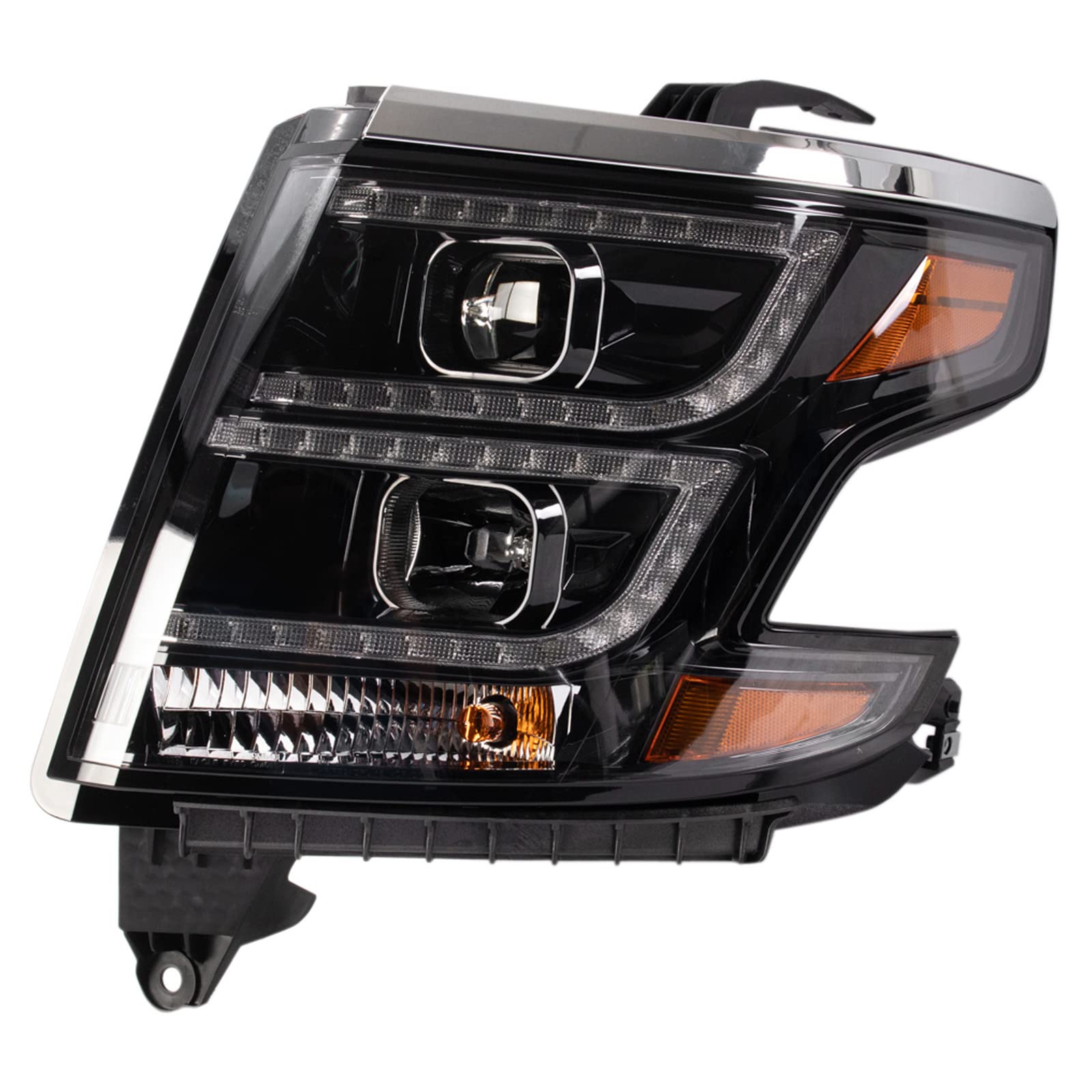 Trq Headlight Assembly Set Headlights Driver & Passenger Side Compatible With 2015-2020 Chevrolet Suburban Tahoe Gm2502405 Gm250