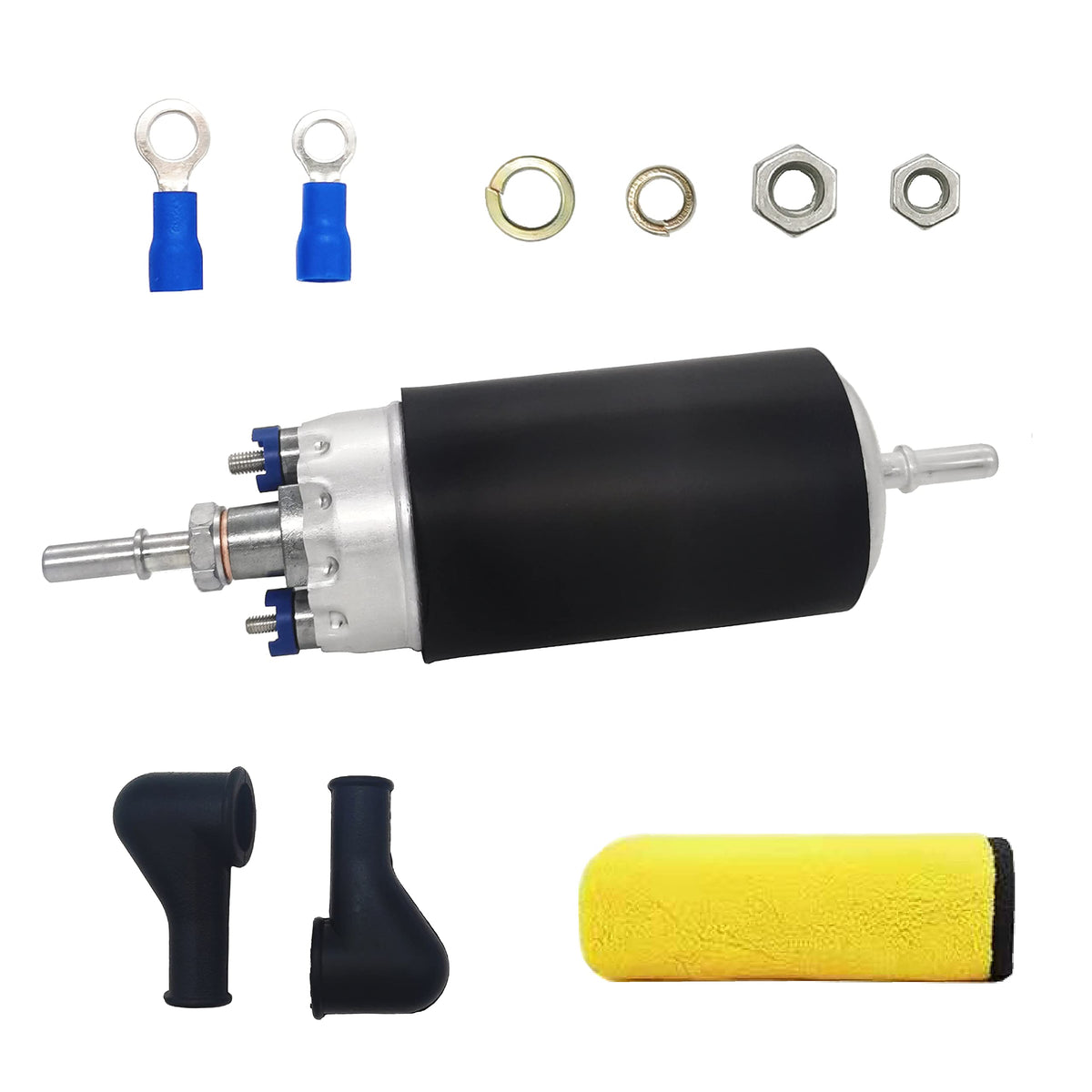 Dphxf 12V Gasoline Inline High Pressure Fuel Pump ,200Lph High Flow 125Psi,16.4 Feet Of Super Suction Power,Universal Replacemen