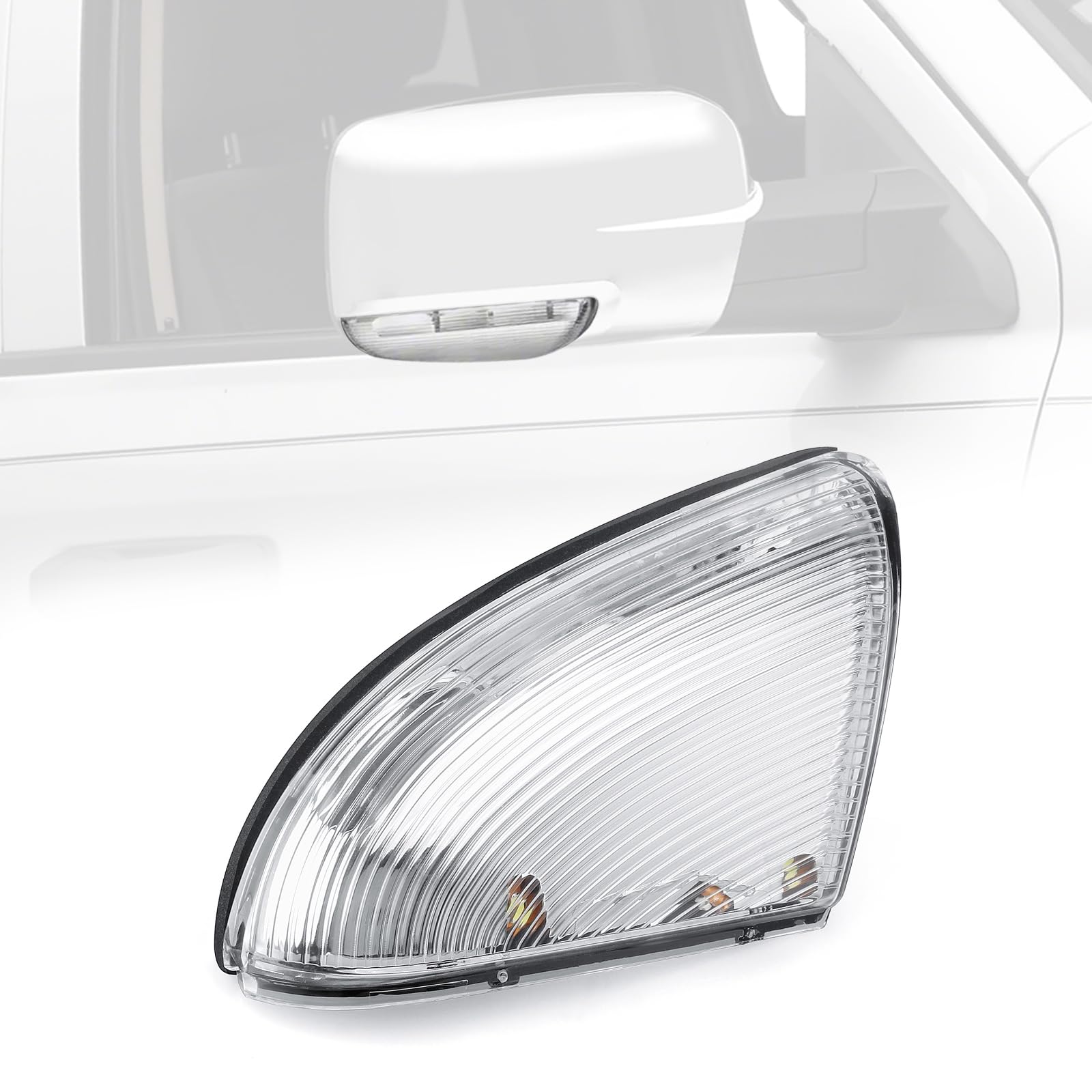 Weileite Led Side Mirror Light Turn Signal Puddle Bulb Lens Cover Fit For Dodge Ram 1500 2009-2011 2012 2013 2014 2015 2016 2017