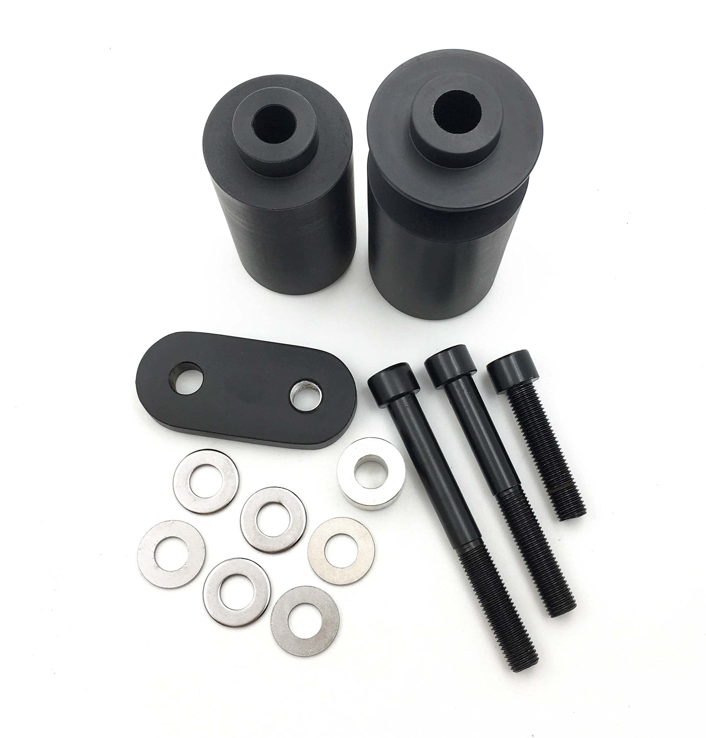 Httmt Mt219-002-Bk Motorcycle No Cut Frame Slider Crash Protector Compatible With 2006 2007 Yzf R6 Yzfr6 Black & Heavy Duty Billet Aluminum [B00Kz8D12Q]