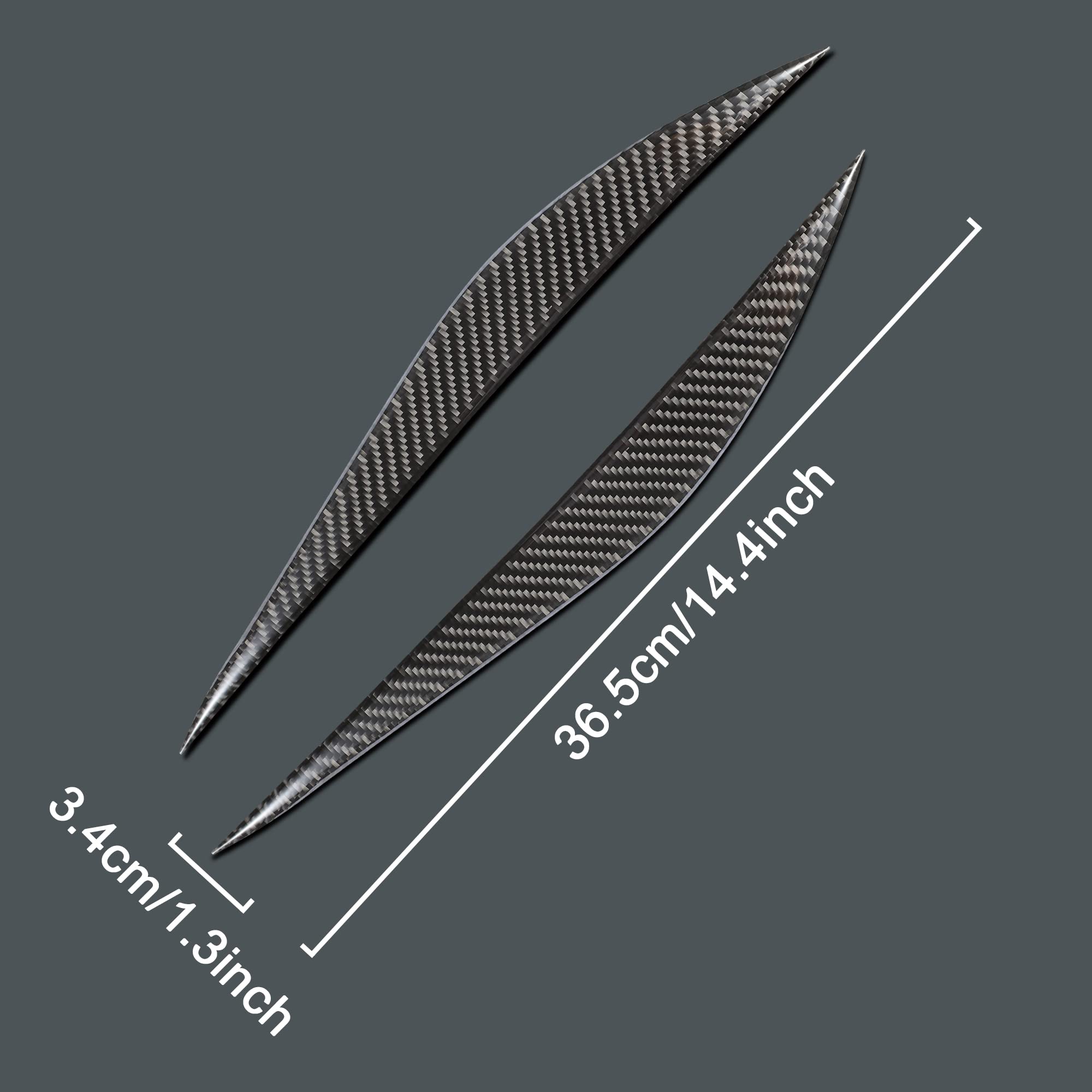 Tomall Headlight Eyelid Cover Trims Compatible With Bmw F30 Headlight Eyebrow Carbon Fiber Eyelid For 3 Series F32 F31 F36 F34 F