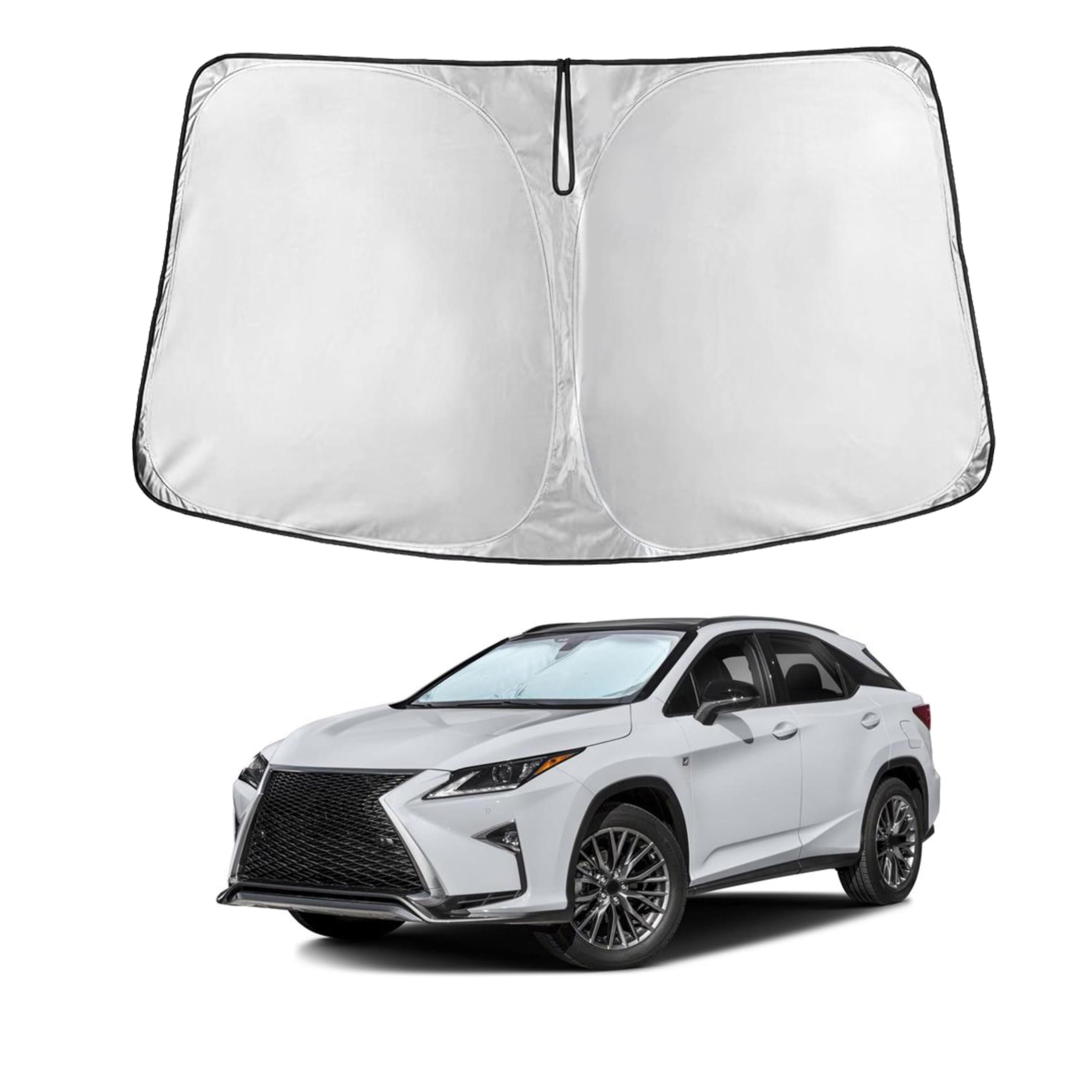 Lexus Rx Econour Car Windshield Sunshade 2023-2025 240T Polyester Material Cars Sun Visor Reflector Blocks Uv Rays - Foldable Su