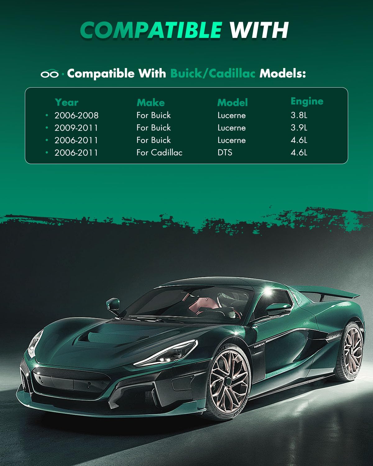 Scitoo D1159 D1172 Front Rear Ceramic Brake Pads Sets Fit For Buick Lucerne 2006-2011,For Cadillac Dts 2006-2011