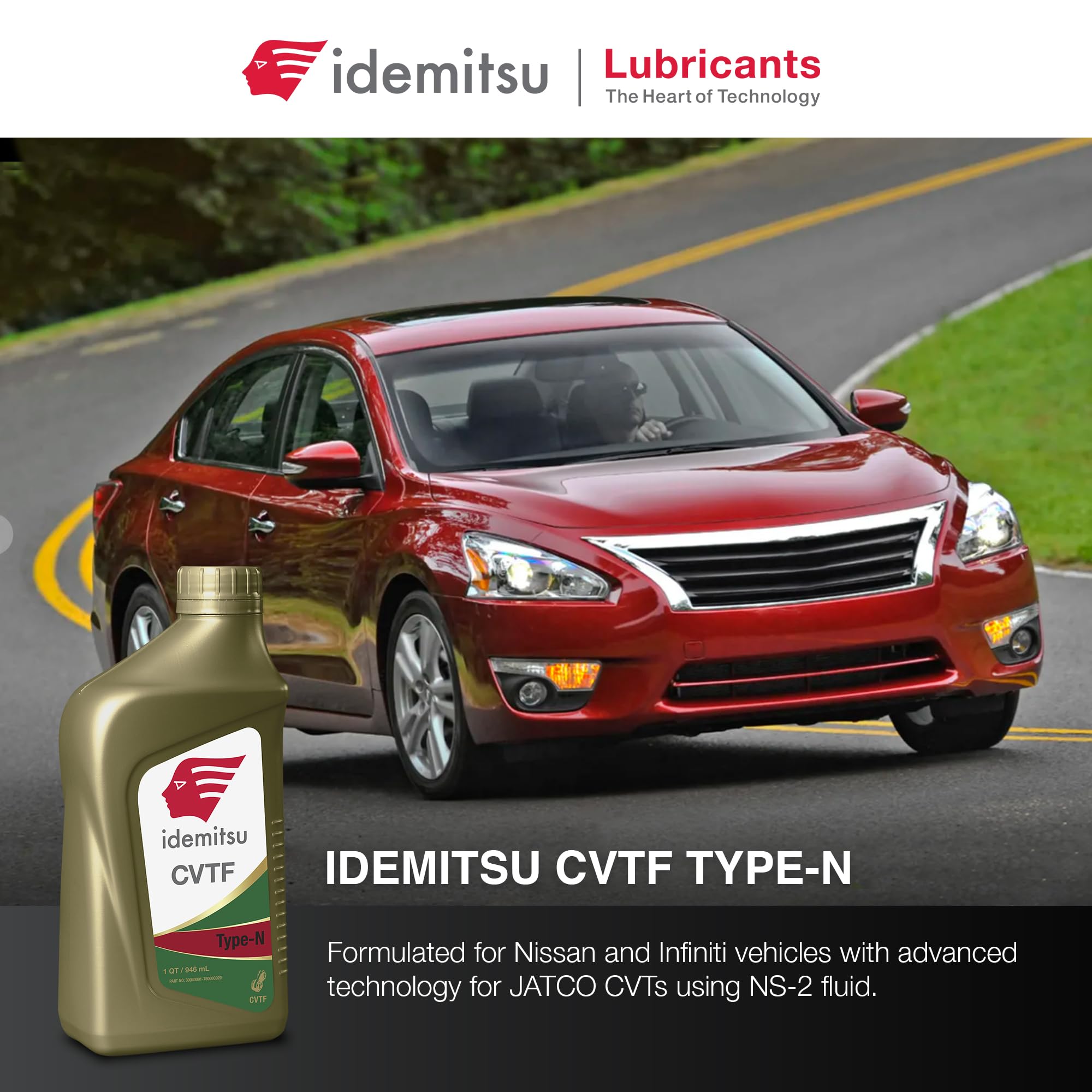 Idemitsu - 30040091-75000C020 Cvt Type N (Ns-2) Transmission Fluid For Nissan - 1 Quart