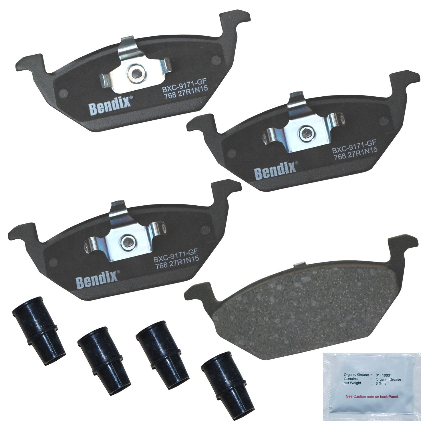 Bendix Priority1 Cfc768 Ceramic Front Brake Pads For Select Models Audi A1, A3, Seat Cordoba, Toledo, Volkswagen Beetle, Clasico
