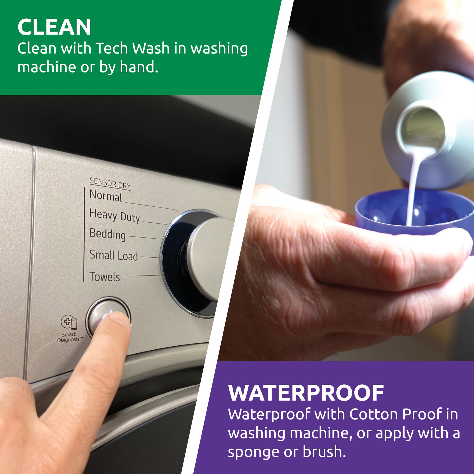 Nikwax Cotton Proof, 1000Ml, Waterproofing For Cotton, Polycotton, And Canvas, Adds Water Repellency