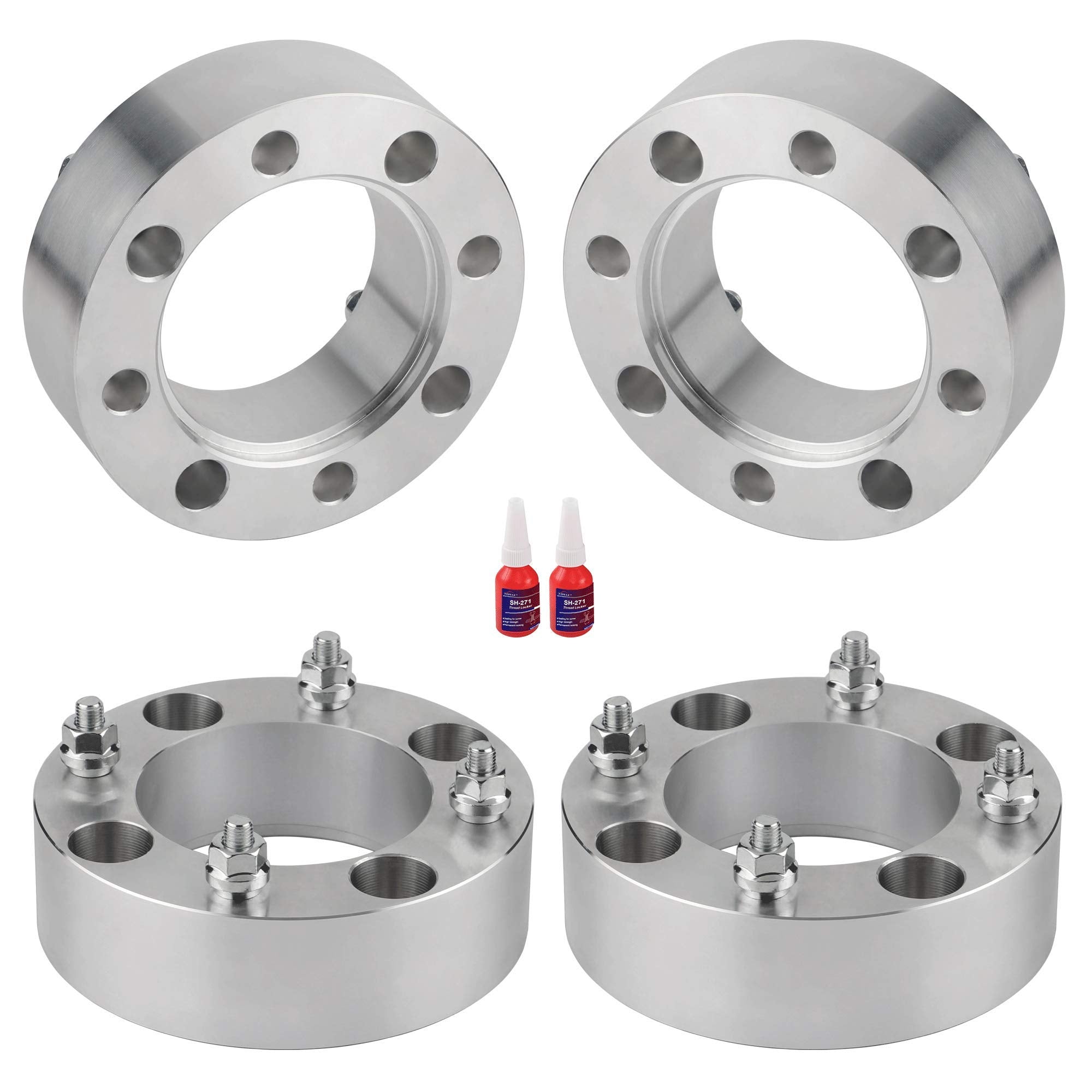 2 Inch 4X137 Wheel Spacers For Can-Am Defender Outlander Commander Kawasaki Mule, 4Pcs 4X137Mm Wheel Spacer With 10X1.25 Studs & 110Mm Bore