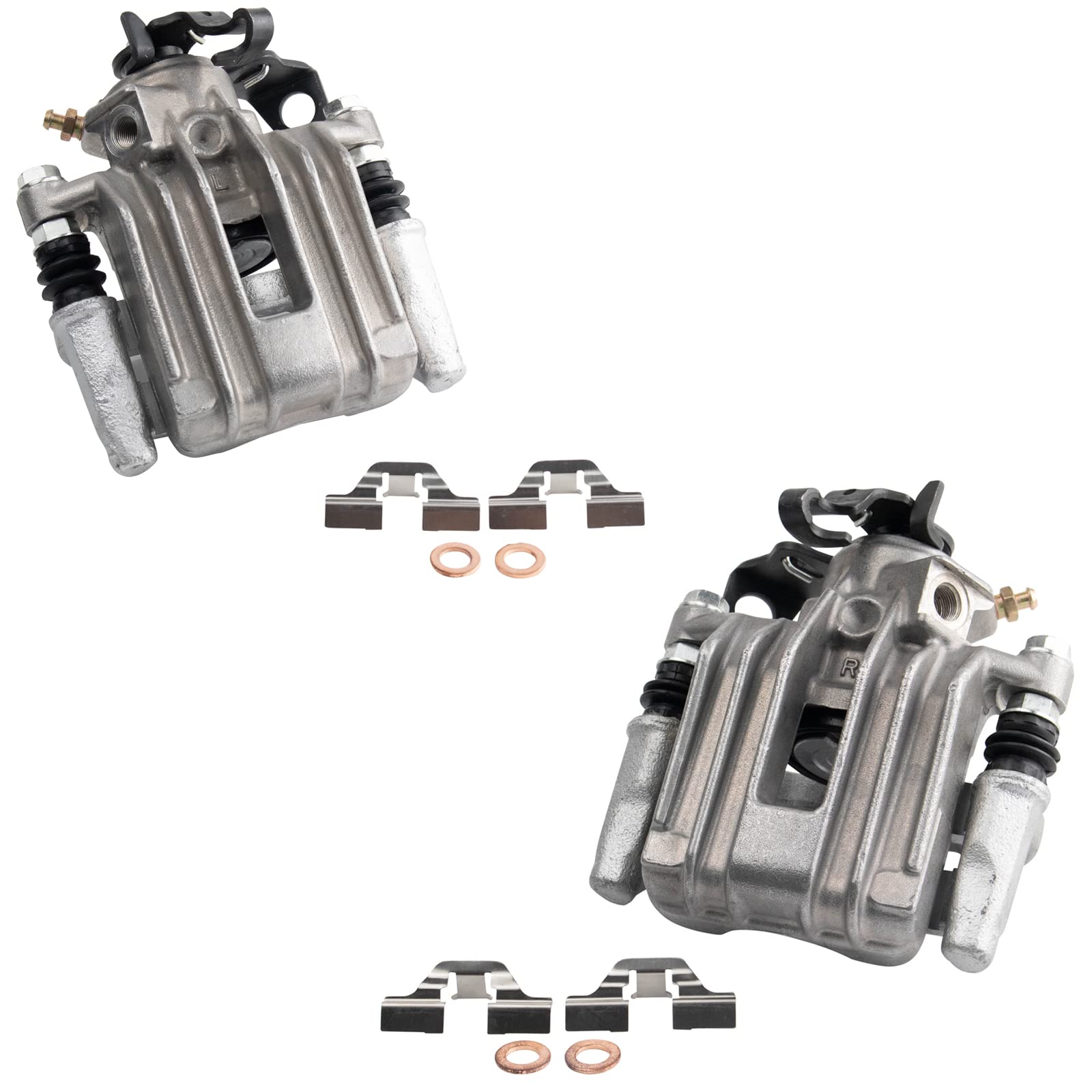 Trq Rear Brake Caliper Set Compatible With 2002-2006 Audi Tt Tt Quattro 1998-2010 Volkswagen Beetle 1999-2006 Golf