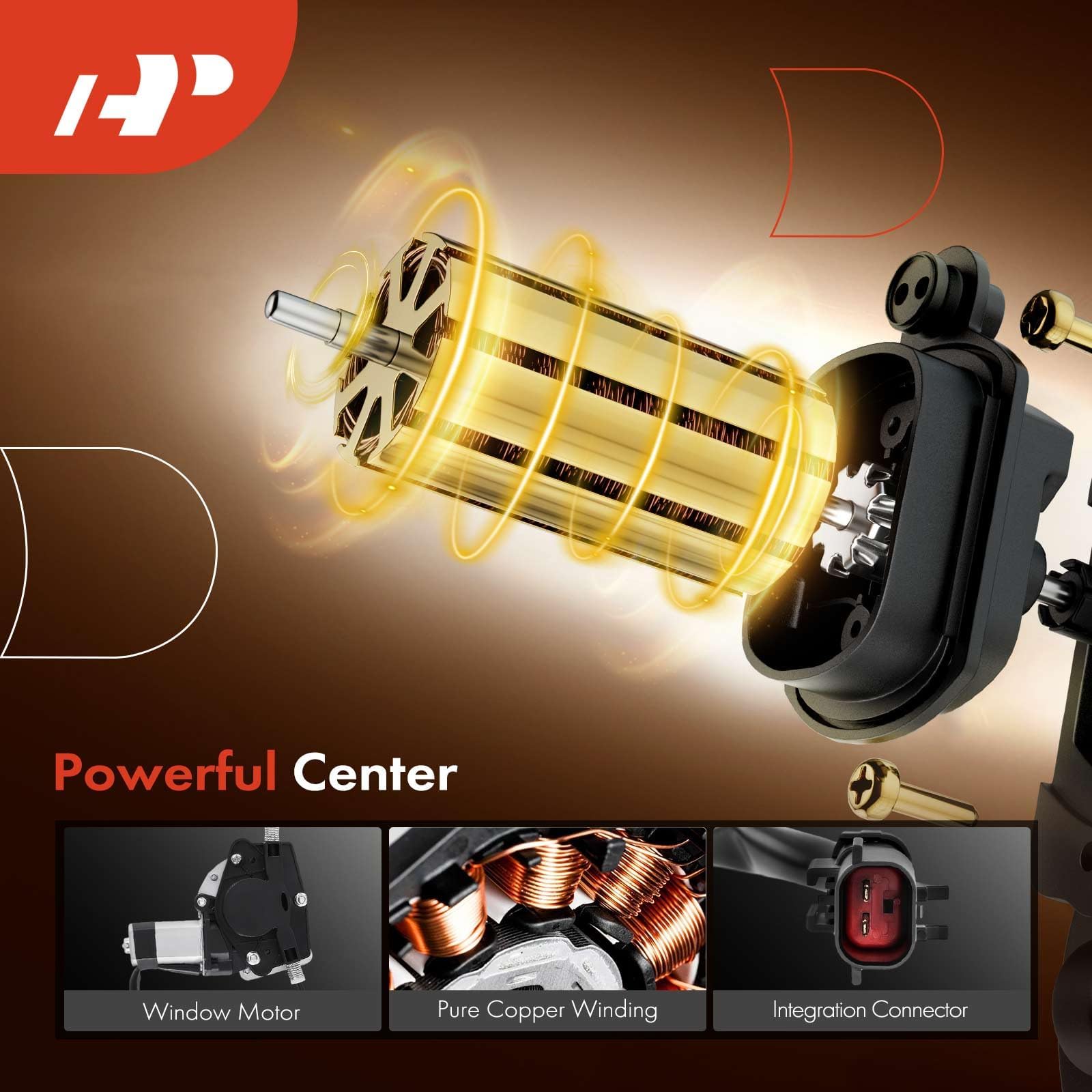 A-Premium Power Window Regulator With Motor Replacement For Jeep Grand Cherokee Wj 2000-2004 Front Right Passenger Side