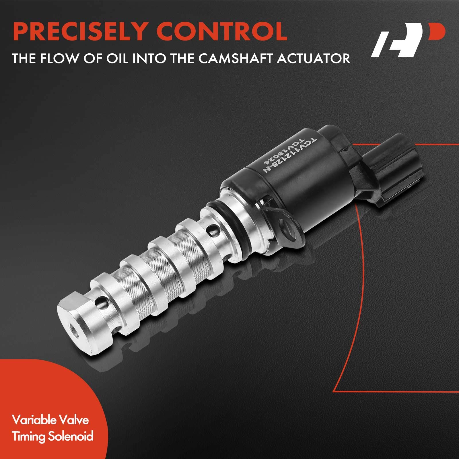 A-Premium Intake Or Exhaust Engine Variable Valve Timing (Vvt) Solenoid Compatible With Hyundai & Kia - Accent, Elantra, Sonata, Tucson, Forte, Optima, Rio, Soul - L4 1.6L - Replace# 24355-2B700