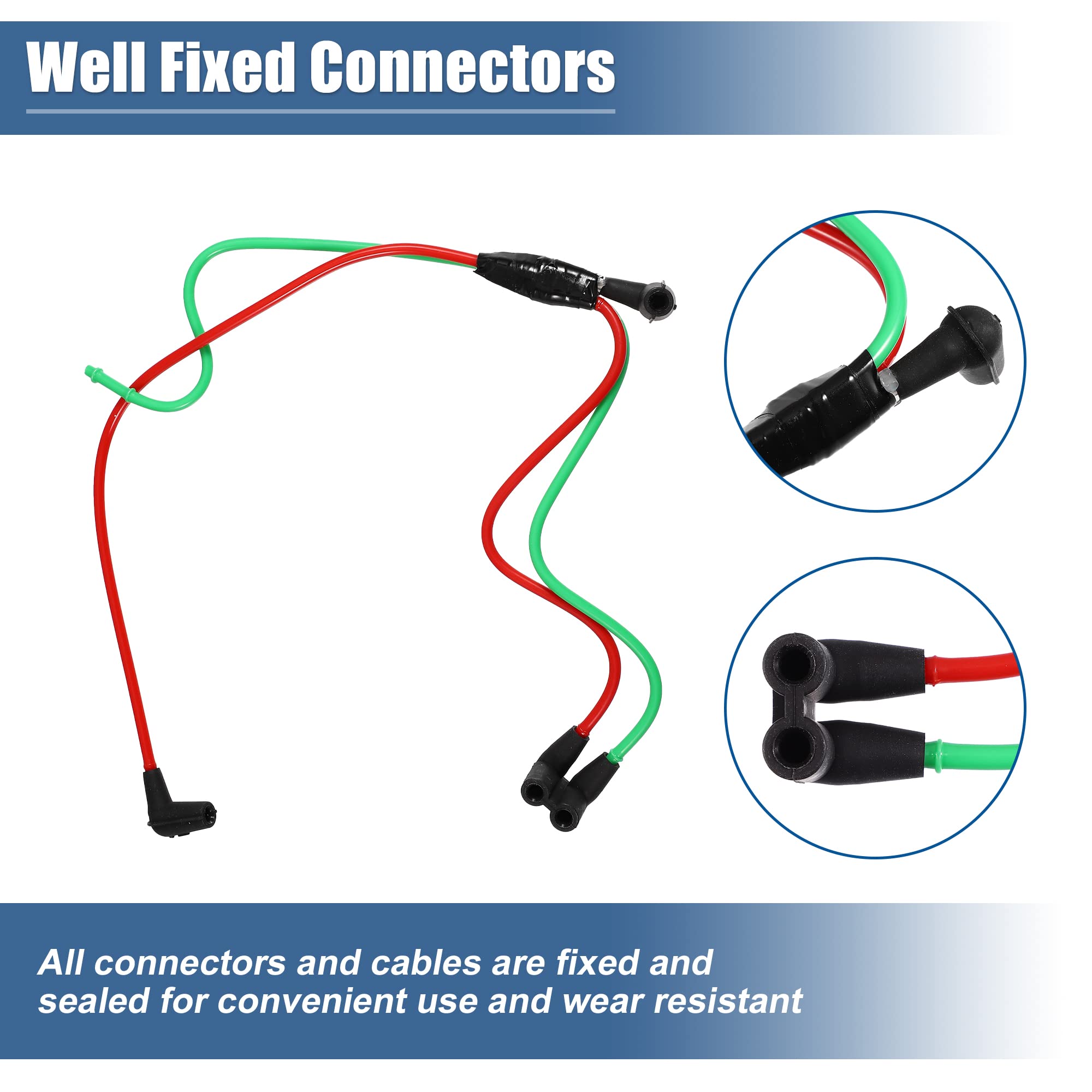 X AUTOHAUX Turbo Emission Vacuum Harness Connection Line F81Z-9E498-DA for Ford F250 F350 F450 F550 Super Duty 1999-03 for Ford