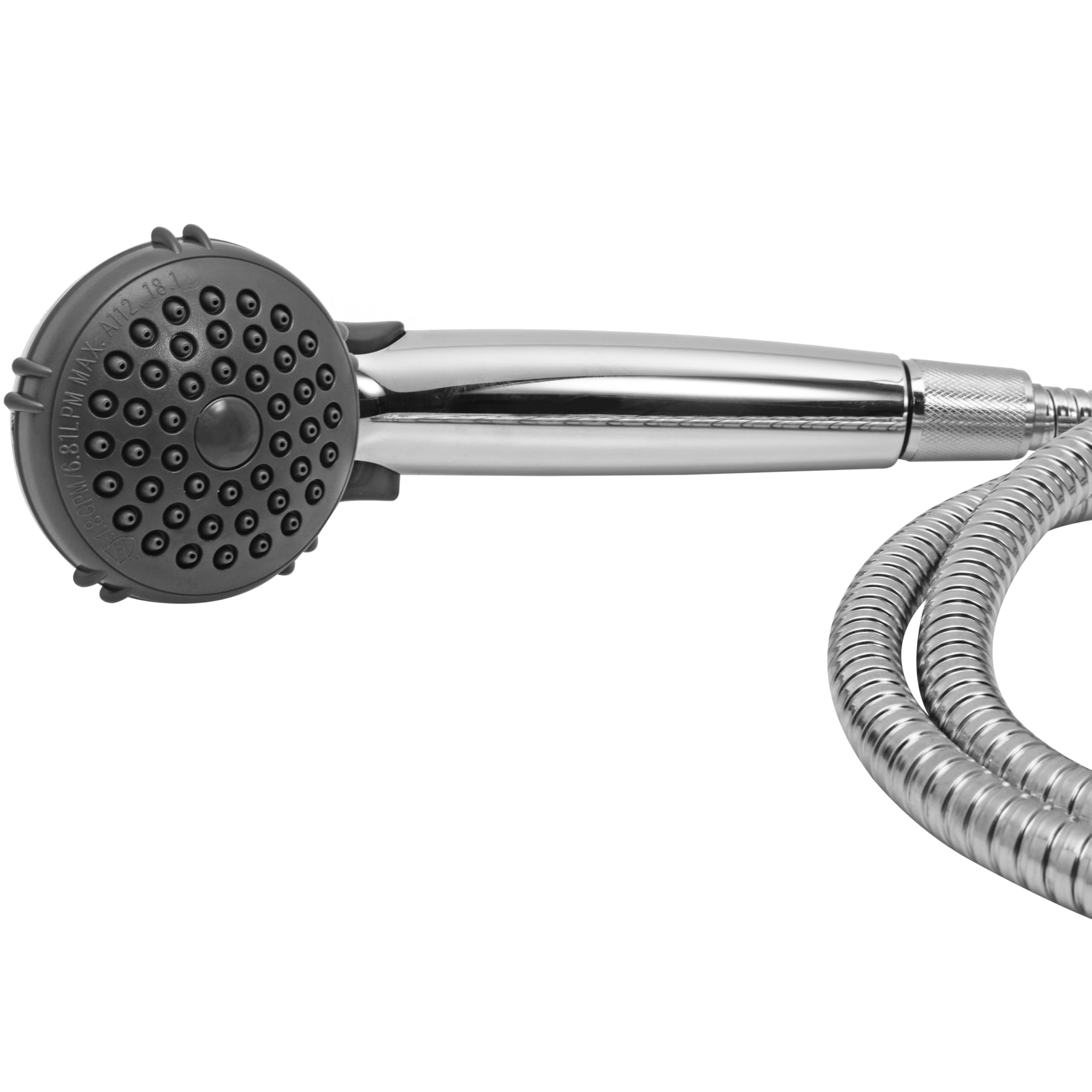 Dura Faucet Df-Sa400K-Cp Rv Hand Held Shower Head - Stainless Steel Hose Kit (Chrome)