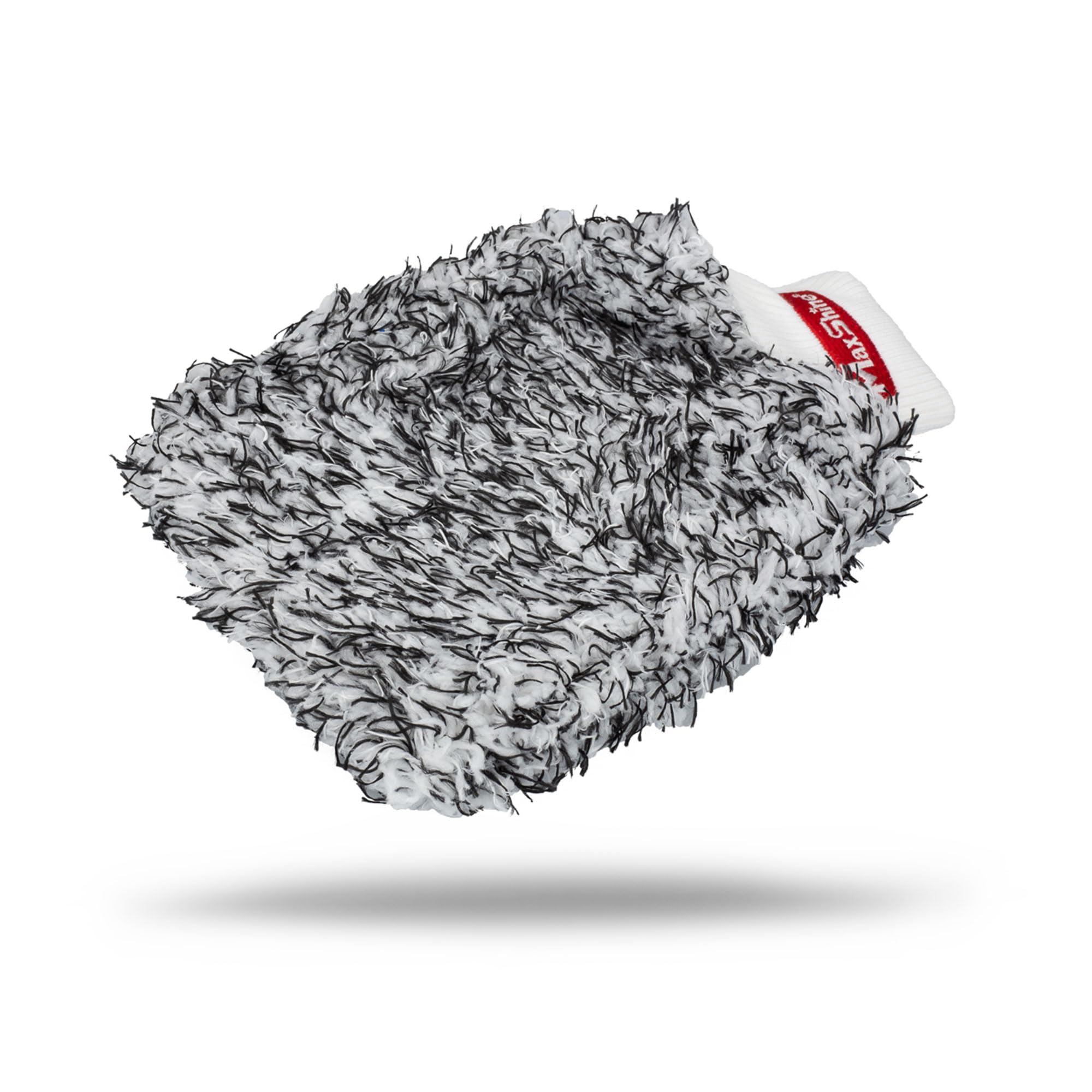 Maxshine Microfiber Wash Mitt (White & Black) - Premium Car Detailing Mitt, Scratch-Free, Lint-Free Glove for Washing Cars, Truc