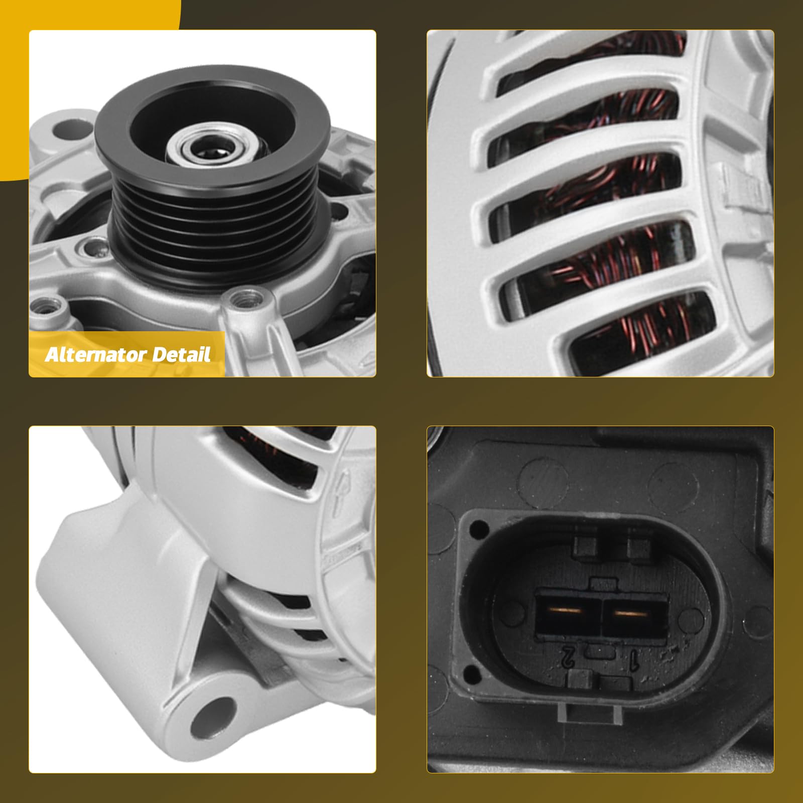 YINAVAGAD 0111546802 Alternator for Mercedes-Benz C240 C32 AMG C320 CLK320 ML320 ML350 SLK32 AMG SLK320 2001-2005 for Chrysler C