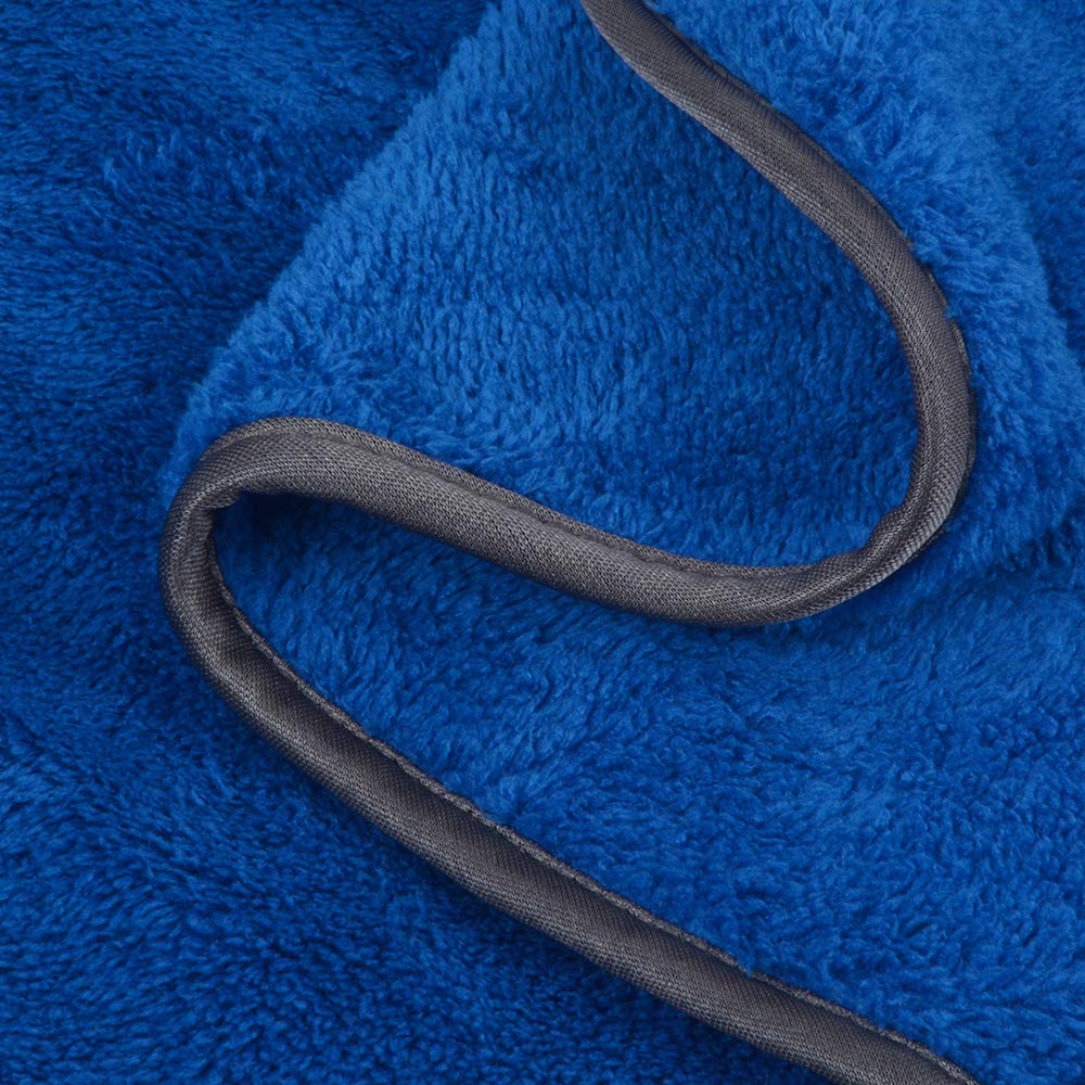 Sinland Microfiber Car Drying Towels Ultra Absorbent Car Wash Cleaning Auto Detailing Towels 380Gsm 16Inch X 24Inch 6Pack Blue