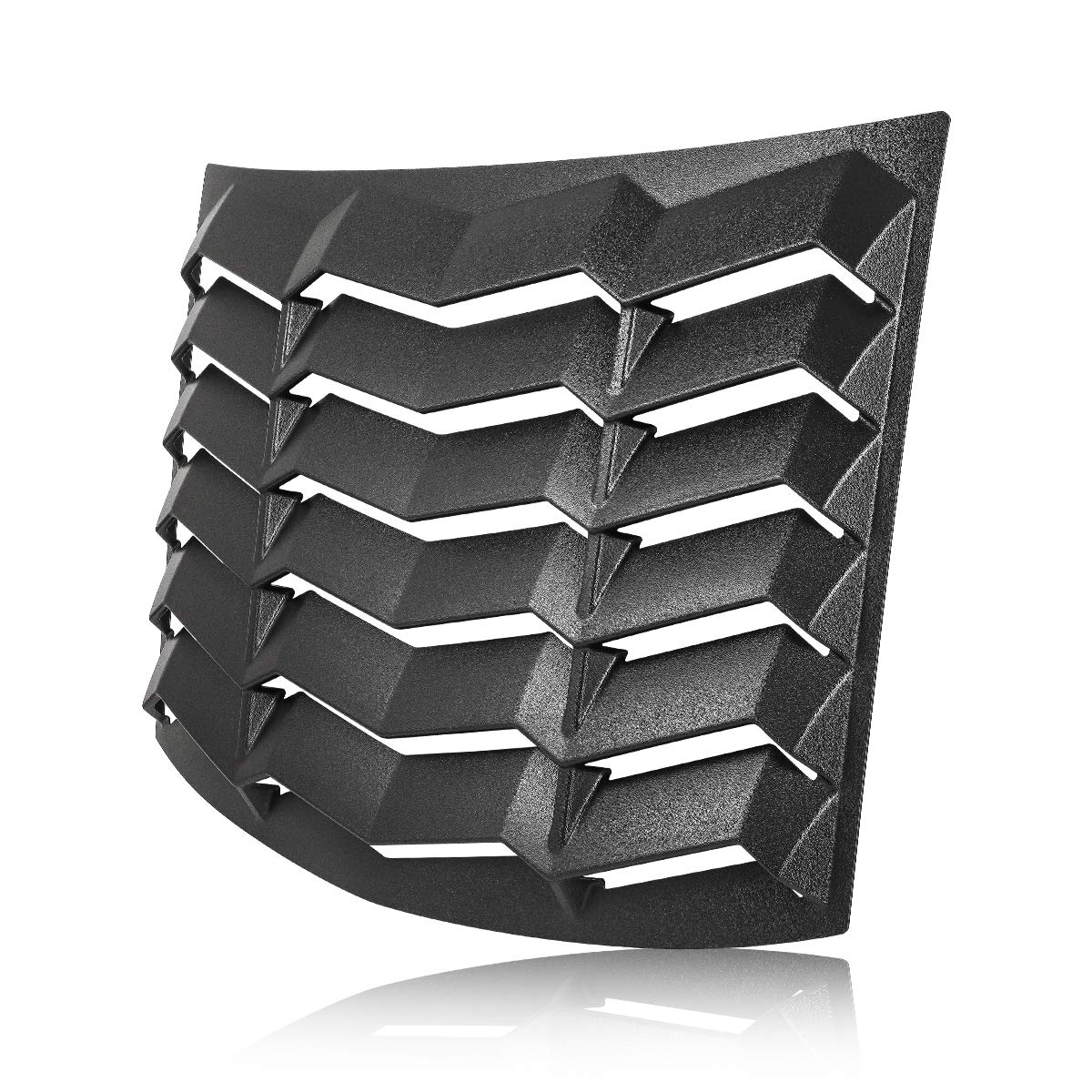Window Louvers 2010-2015 Rear+Side Set Sun Shade Windshield Cover Matte Black Compatible With Chevrolet Chevy Camaro 2010 2011 2012 2013 2014 2015