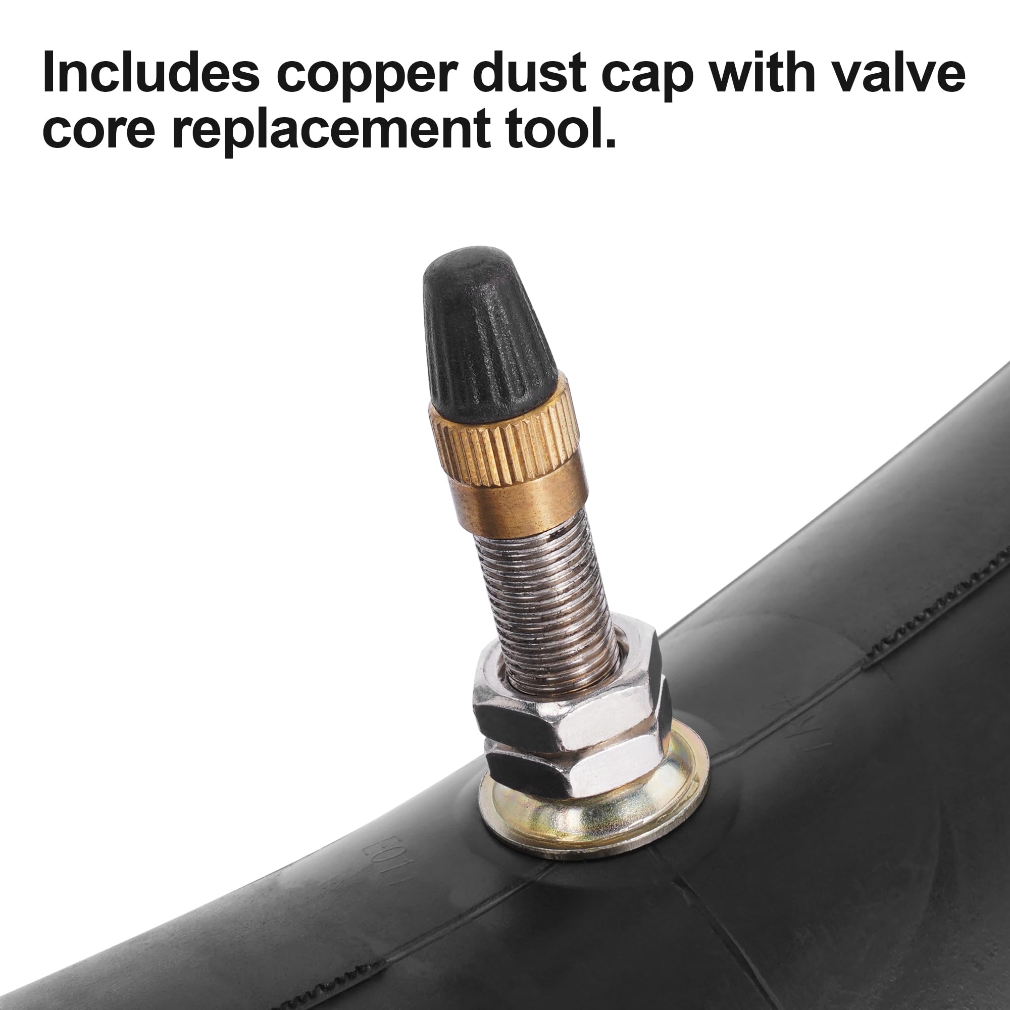 Rutu 70/100-19 2.25/2.50-19 Dirt Bike Inner Tube,Heavy Duty 2 Mm Reinforced Thickness Dirtbike Tubes 19 Inch With Rim Strip Copper Dust Caps For Surron Light Bee Talaria Sting