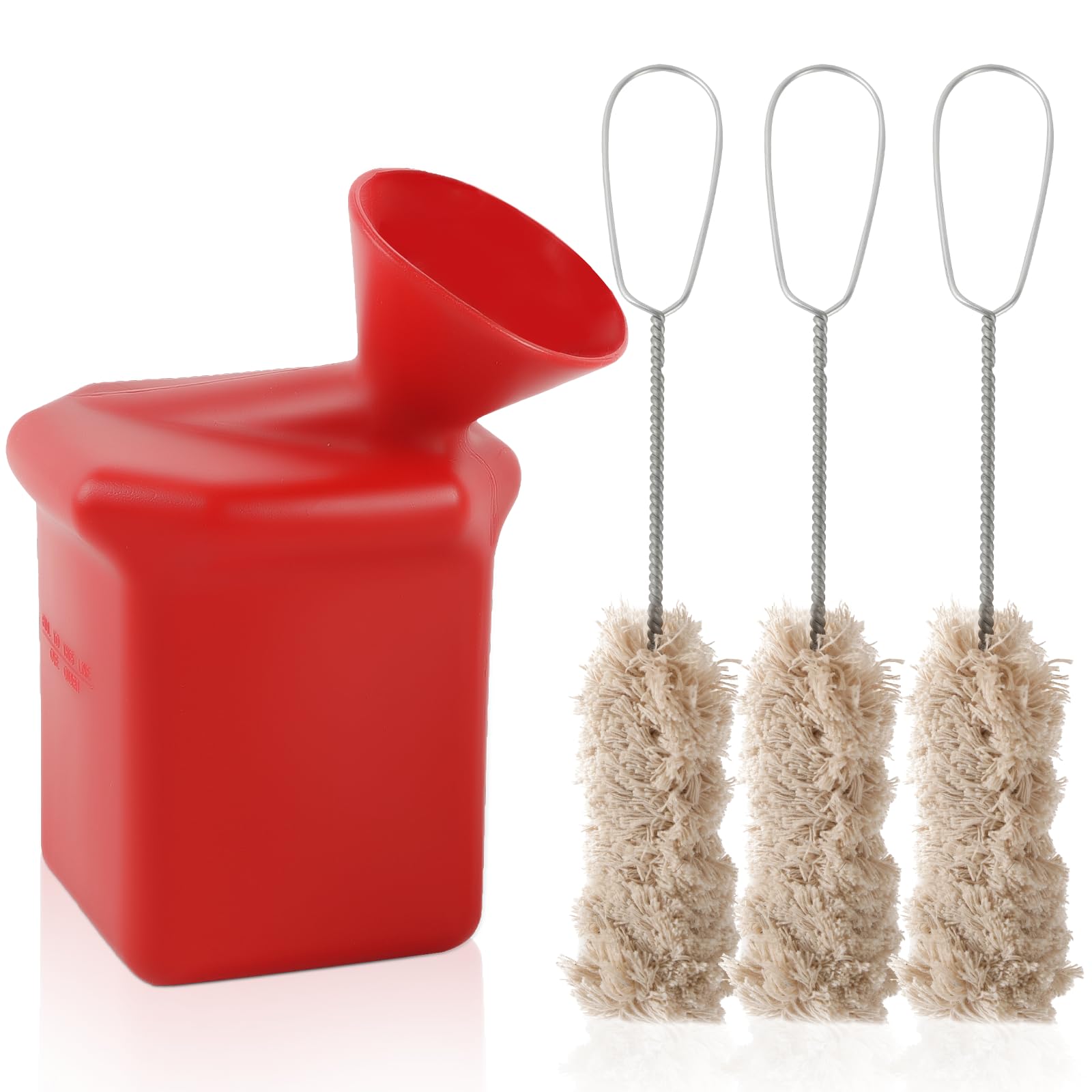 Calvana Ultra-Durable Angled Tire Lube Bucket Kit with 3 Lube Swabs for Coats Center Post Changers with Premium Lube Swabs - 11.