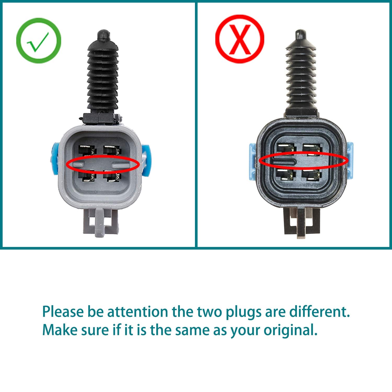O2 Oxygen Sensor Upstream Downstream 4Pcs Compatible With Silverado Tahoe Suburban & More Replaces# 234-4668, 234-4256