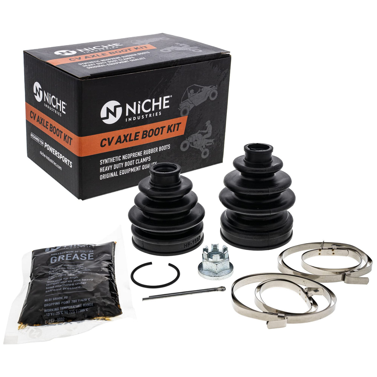 Niche Front Cv Axle Boot Kit For Honda Rancher 350 Foreman 400 42203-Hm7-003 42202-Hc5-003 Atv