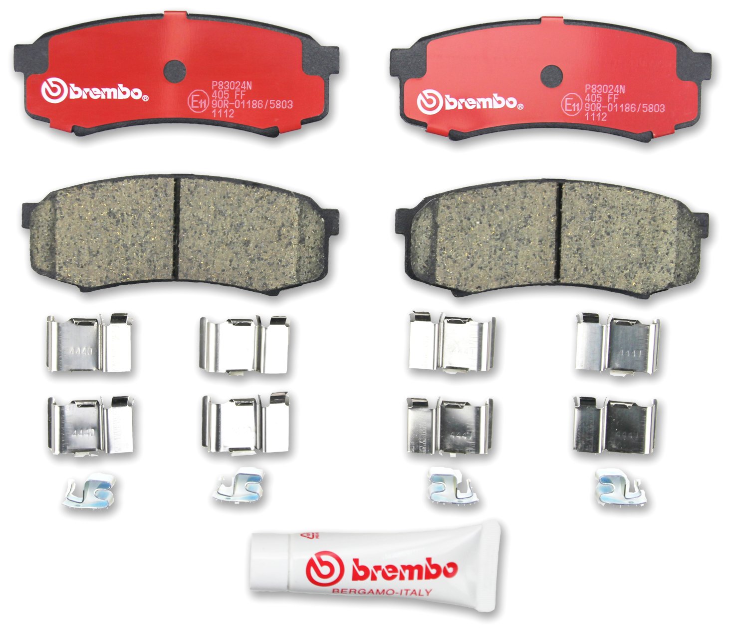 Brembo P83024N Premium Ceramic Rear Disc Brake Pad Set Baw/Changan/Landwind (Jmc)/Lexus/Mitsubishi/Mitsubishi (Gac)/Toyota/Toyota (Faw) Oe# 0446660040